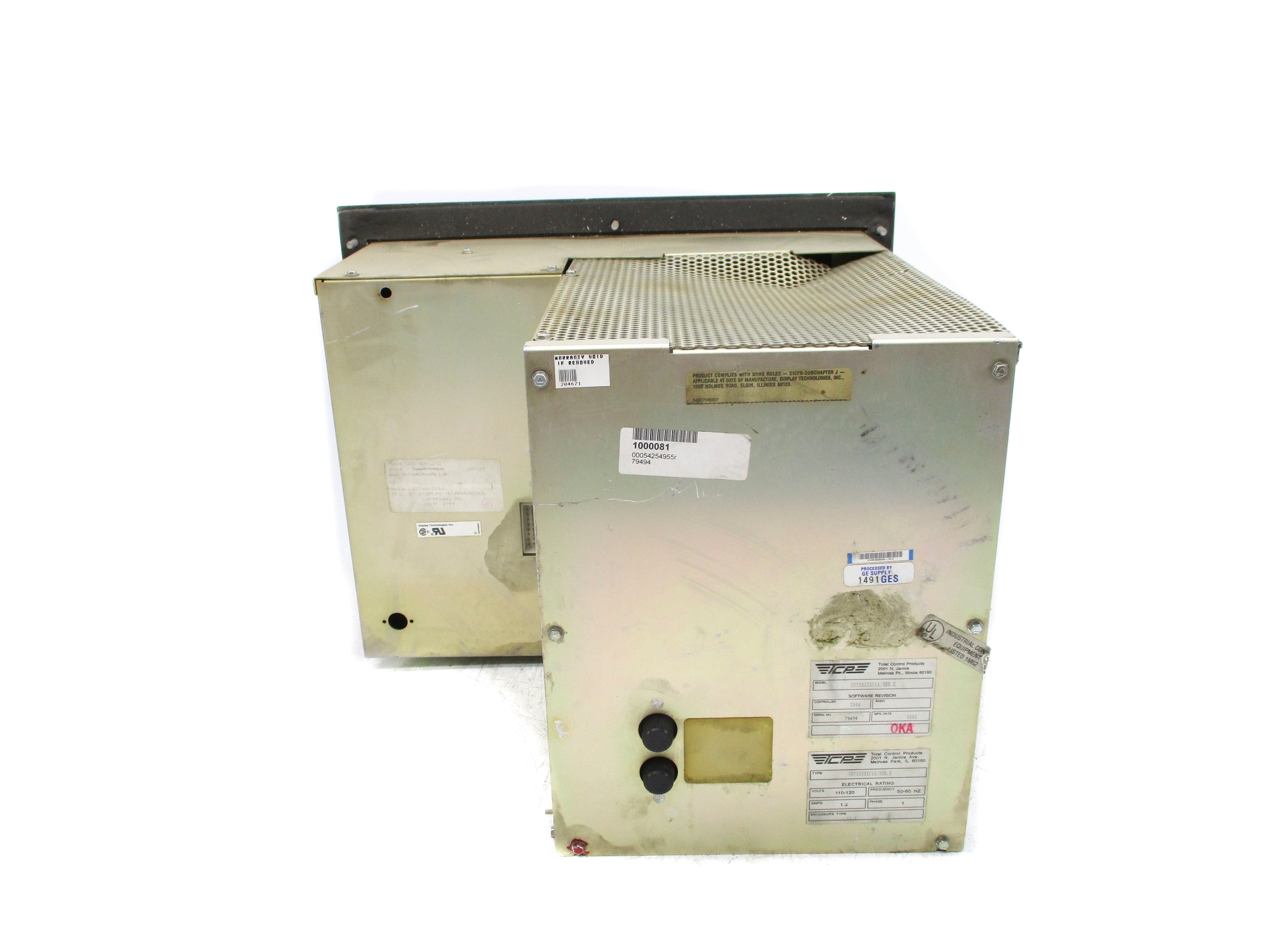 TOTAL CONTROL PRODUCTS CRTXXXXXC1A SER. E UNMP