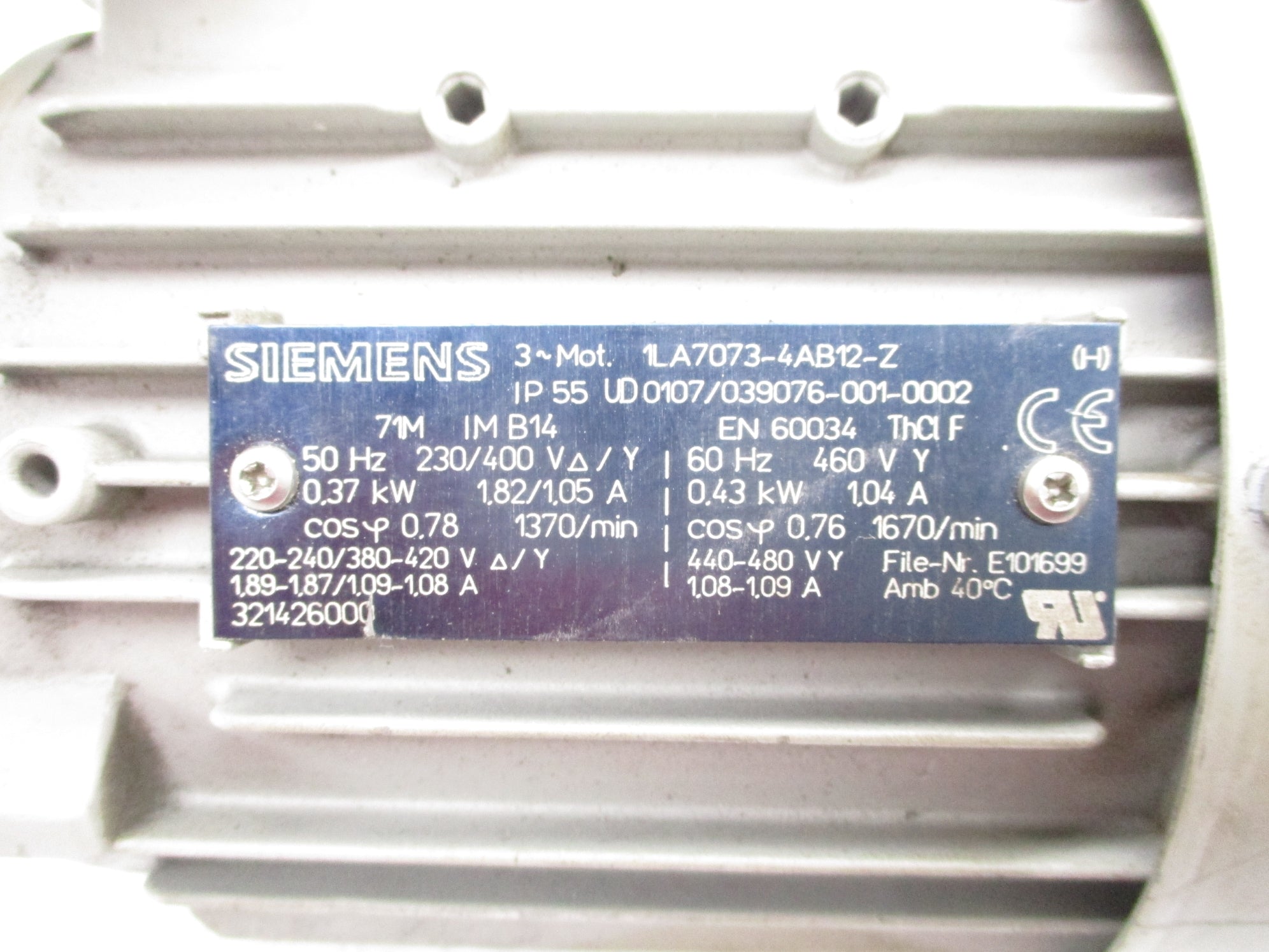 SIEMENS 1LA7073-4AB12-Z UNMP