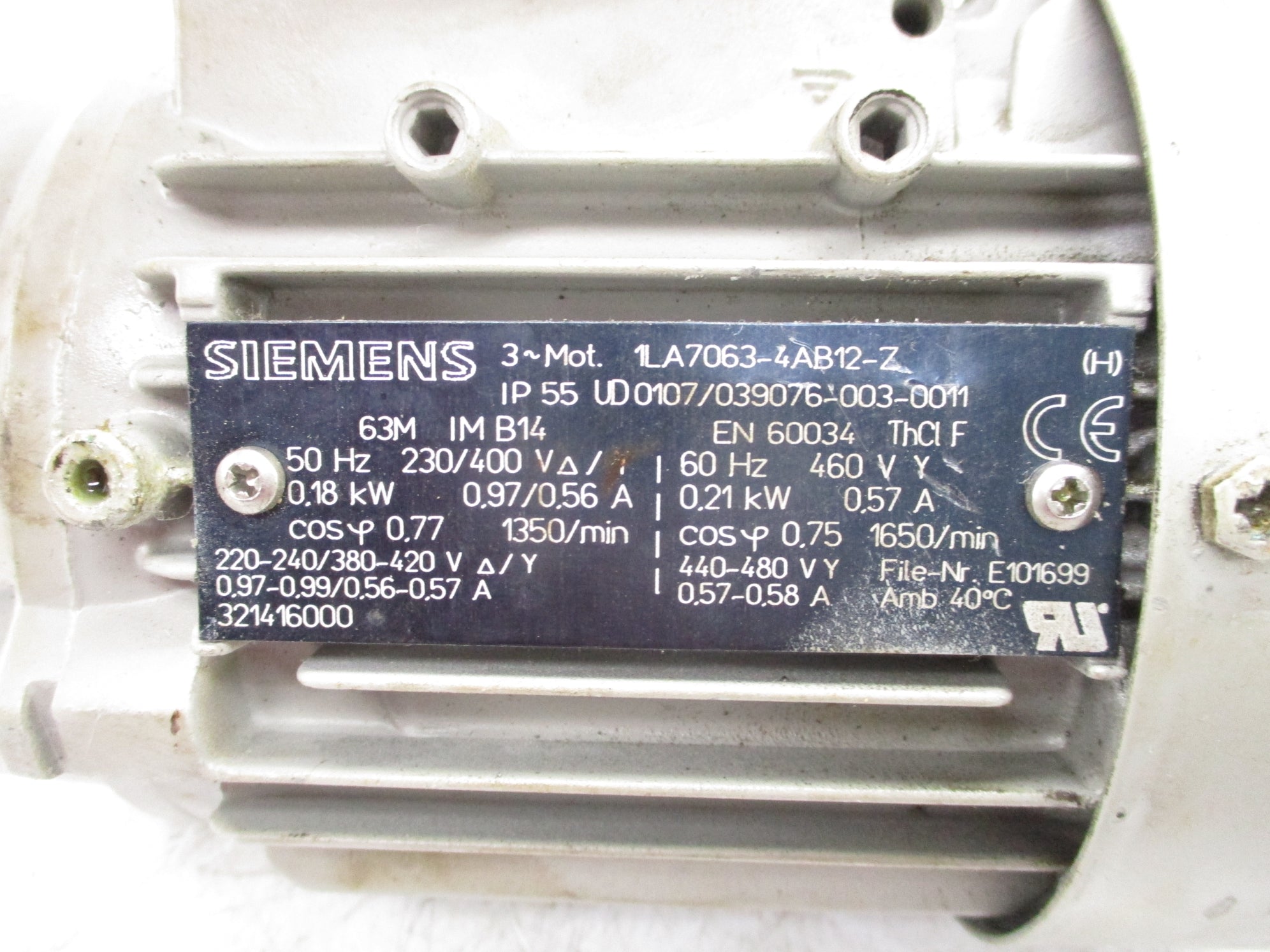 SIEMENS 1LA7063-4AB12-Z UNMP