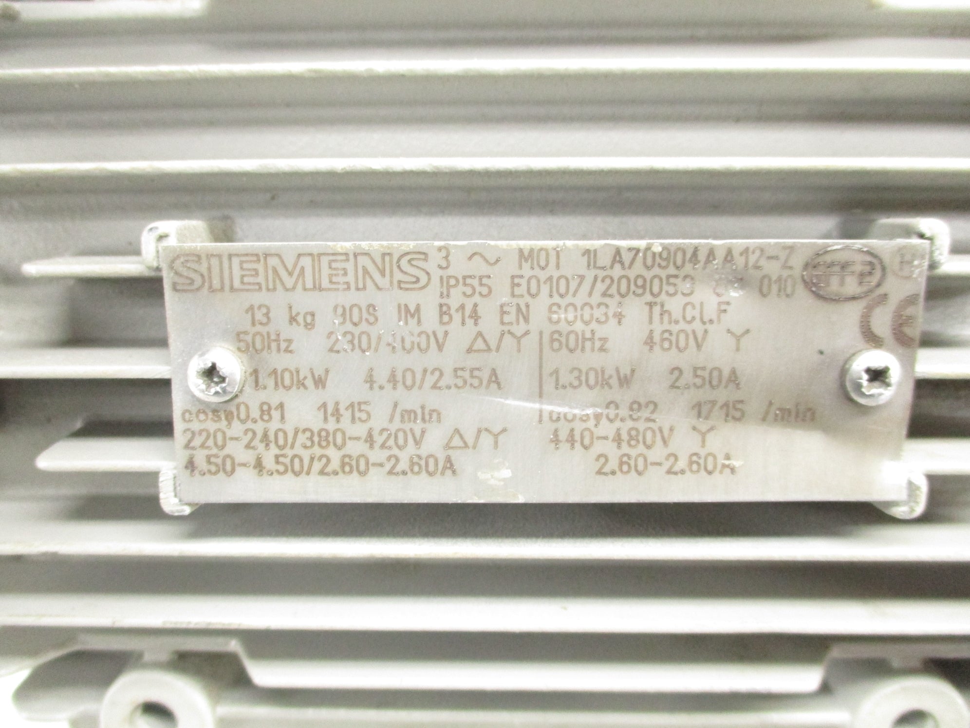 SIEMENS 1LA70904AA12-Z (AS PICTURED) UNMP