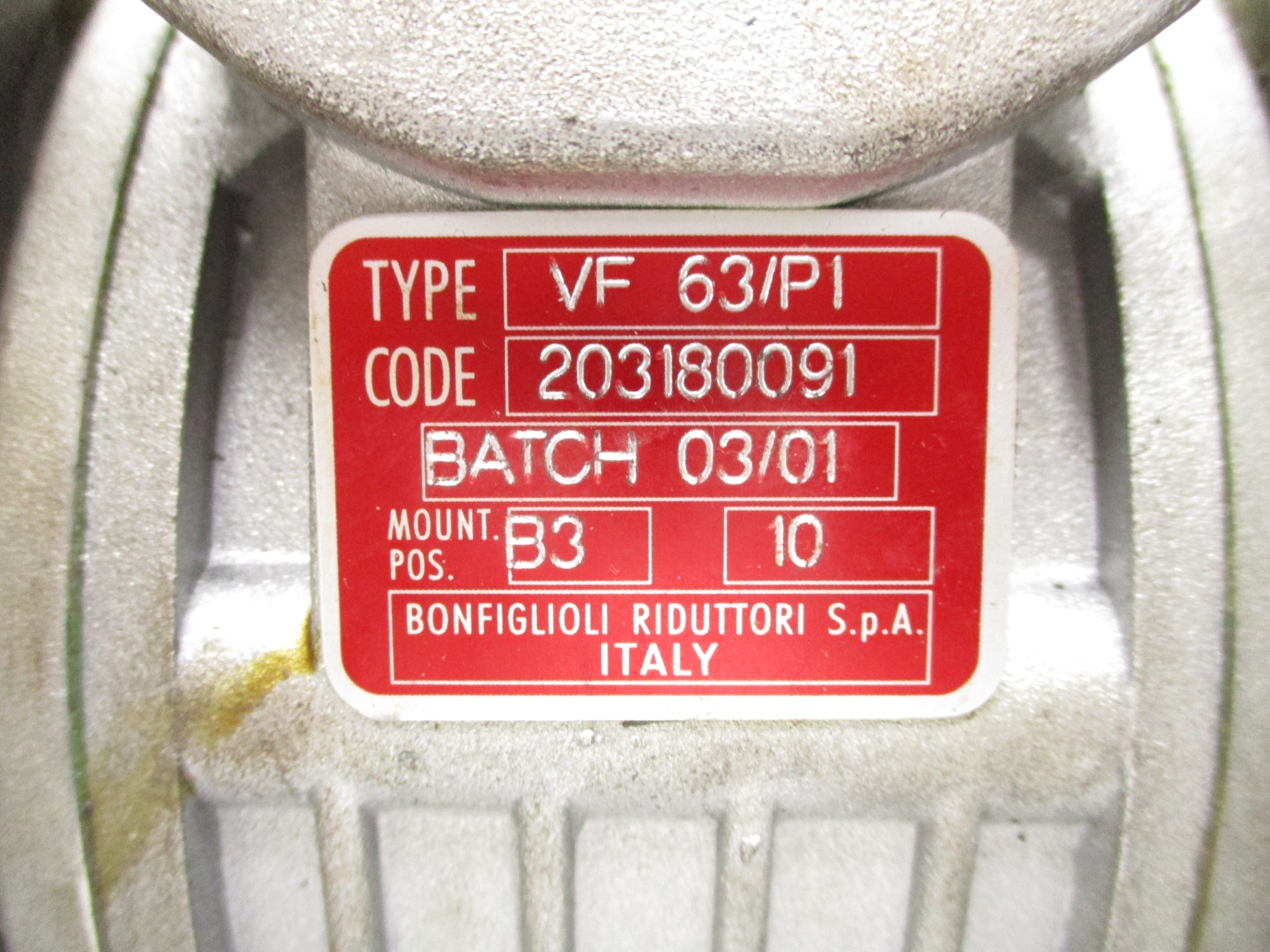 BONFIGLIOLI VF63/P1 B3-10 UNMP