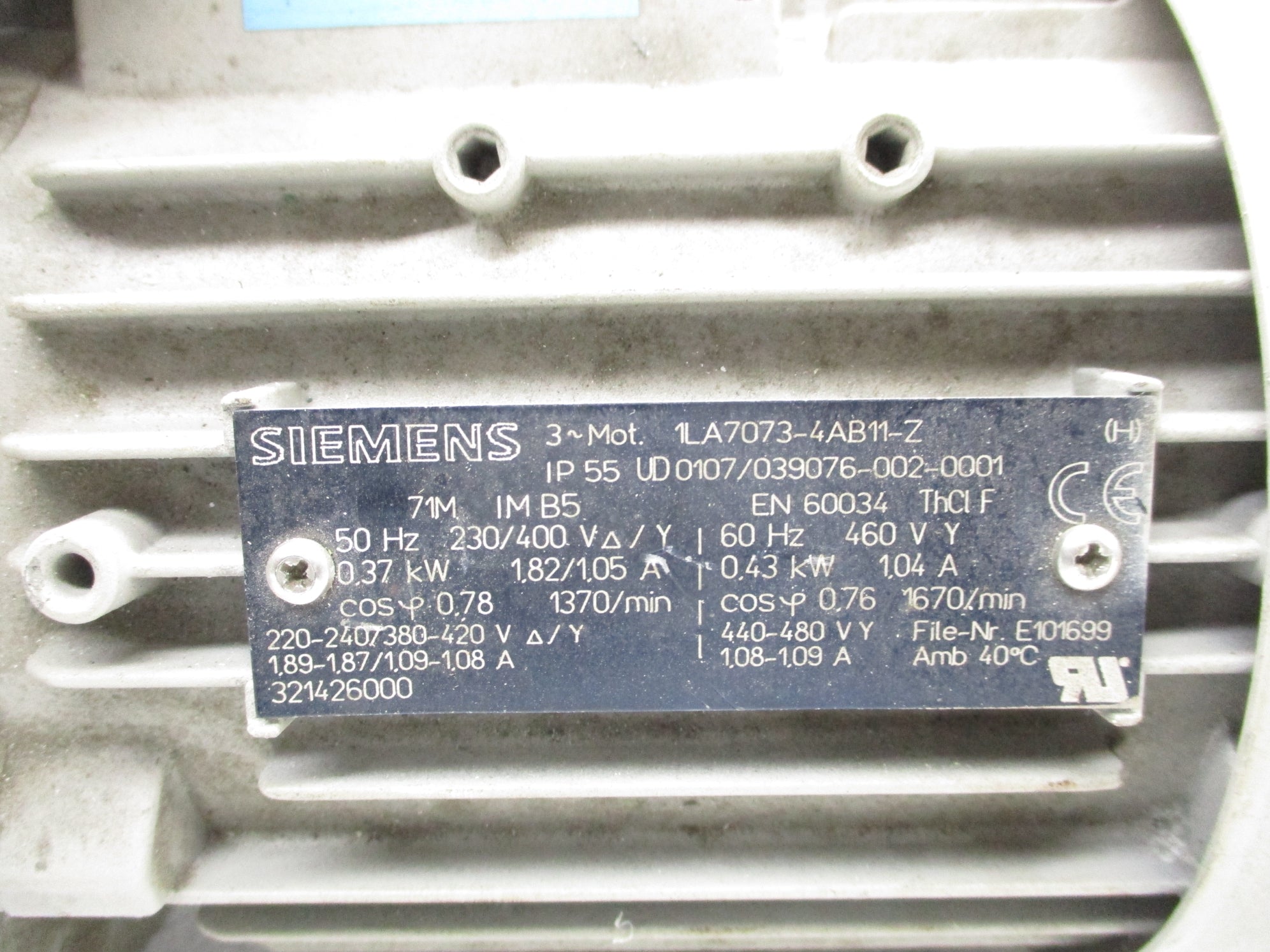 SIEMENS 1LA7073-4AB11-Z UNMP