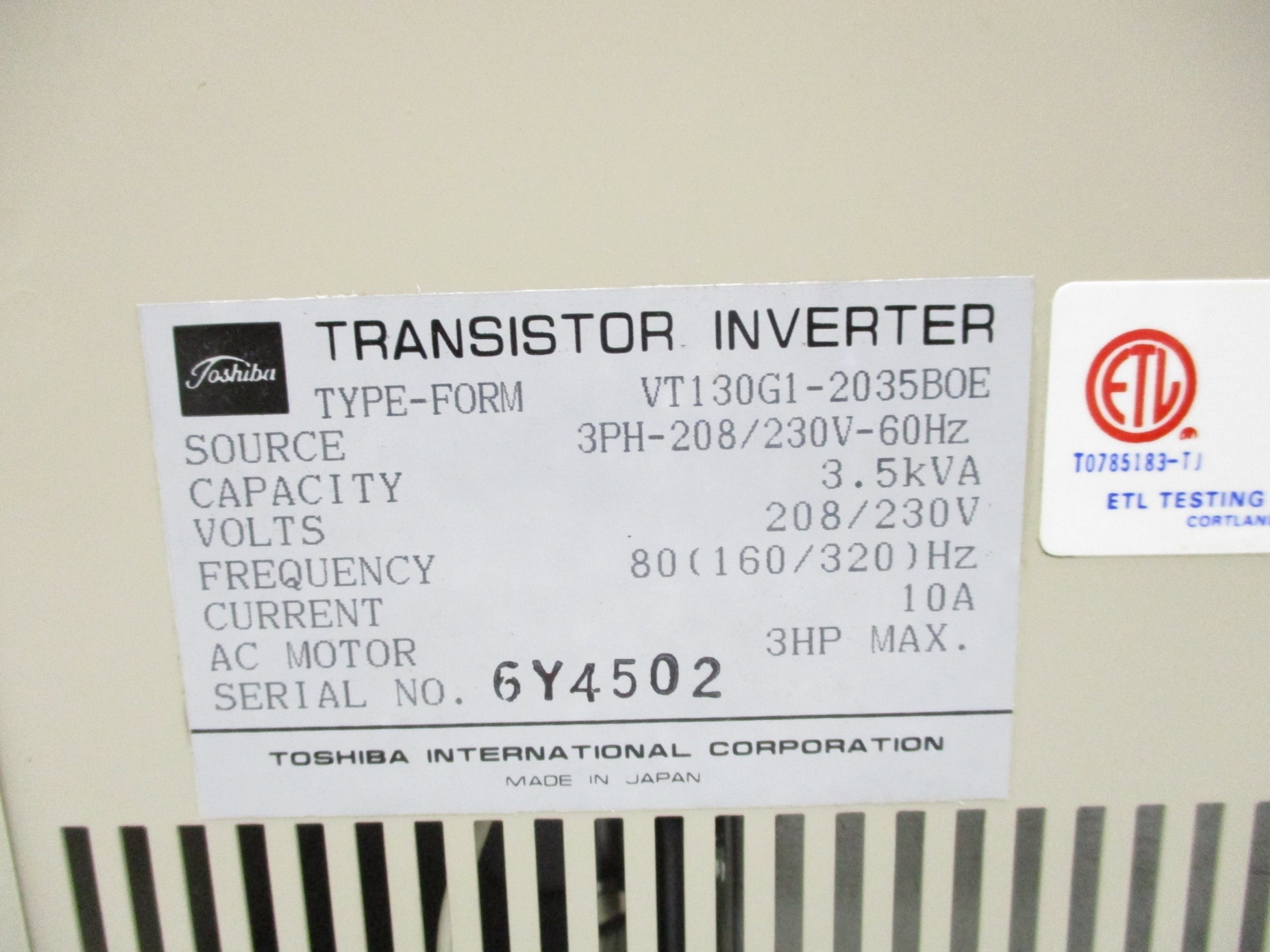 TOSHIBA VT130G1-2035BOE NSNP