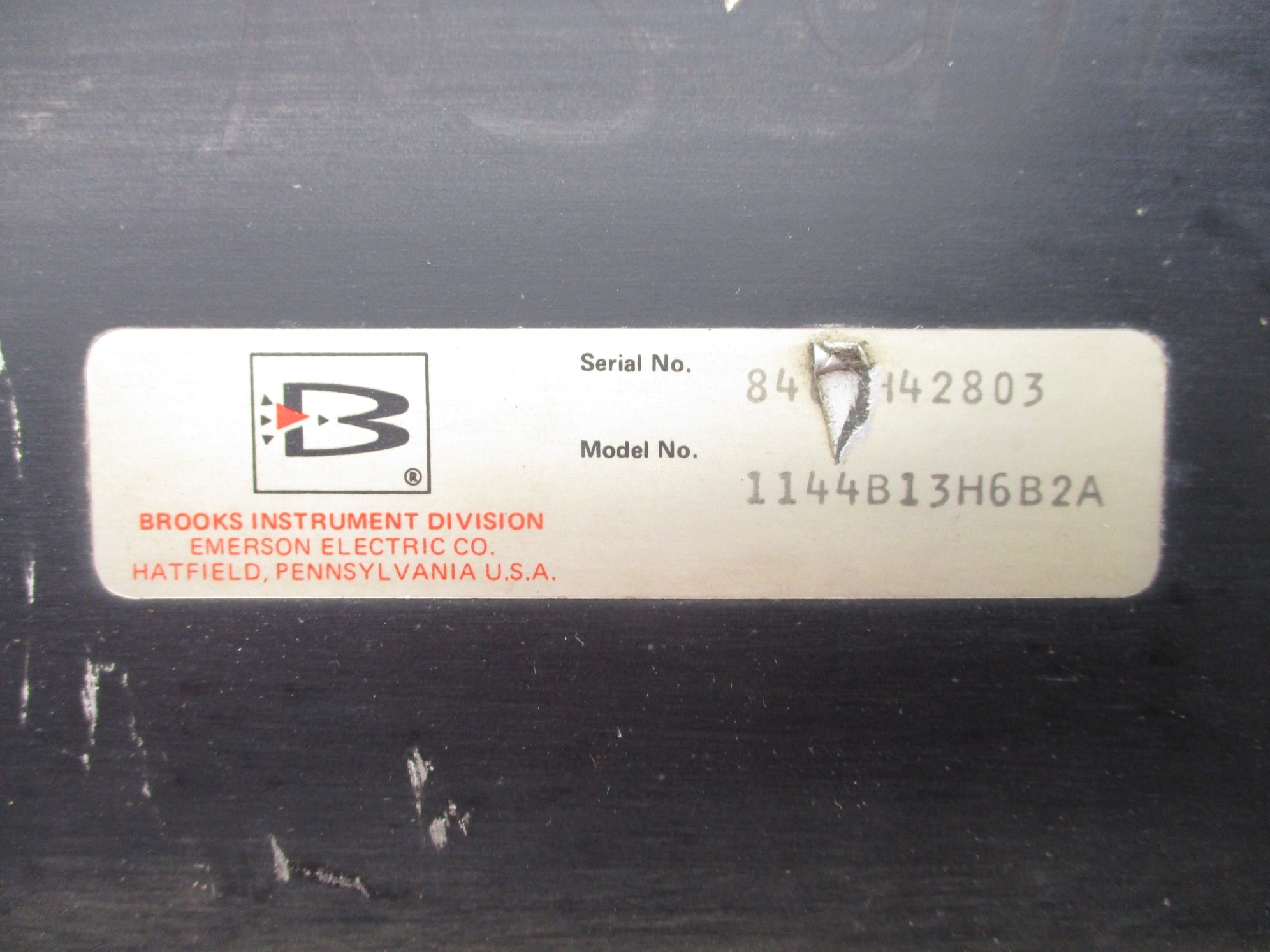 BROOKS INSTRUMENT 1144B13H6B2A 0-330 UNMP