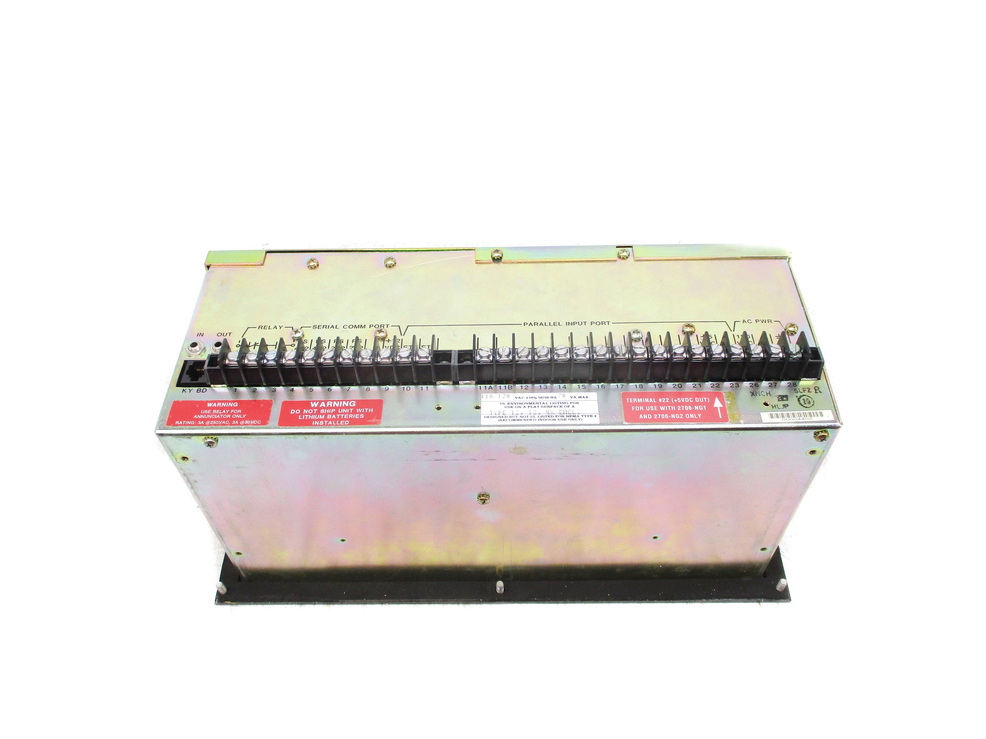ALLEN BRADLEY 2706-B41J31X SER. E F/W 2.10 REMAN