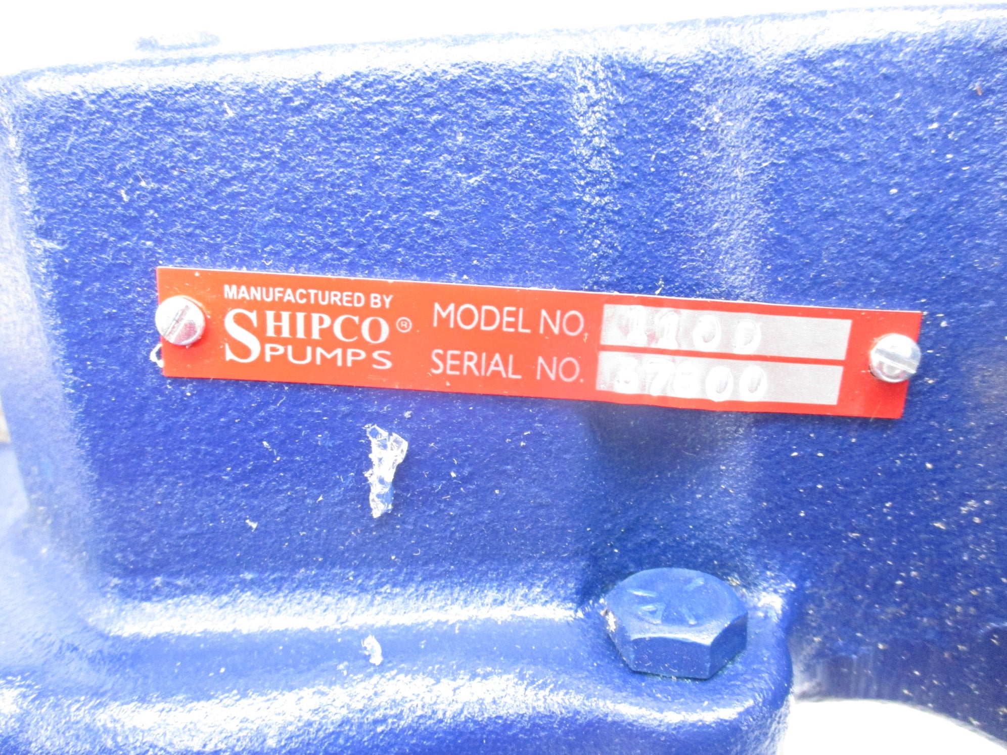 SHIPCO PUMPS 110D NSNP