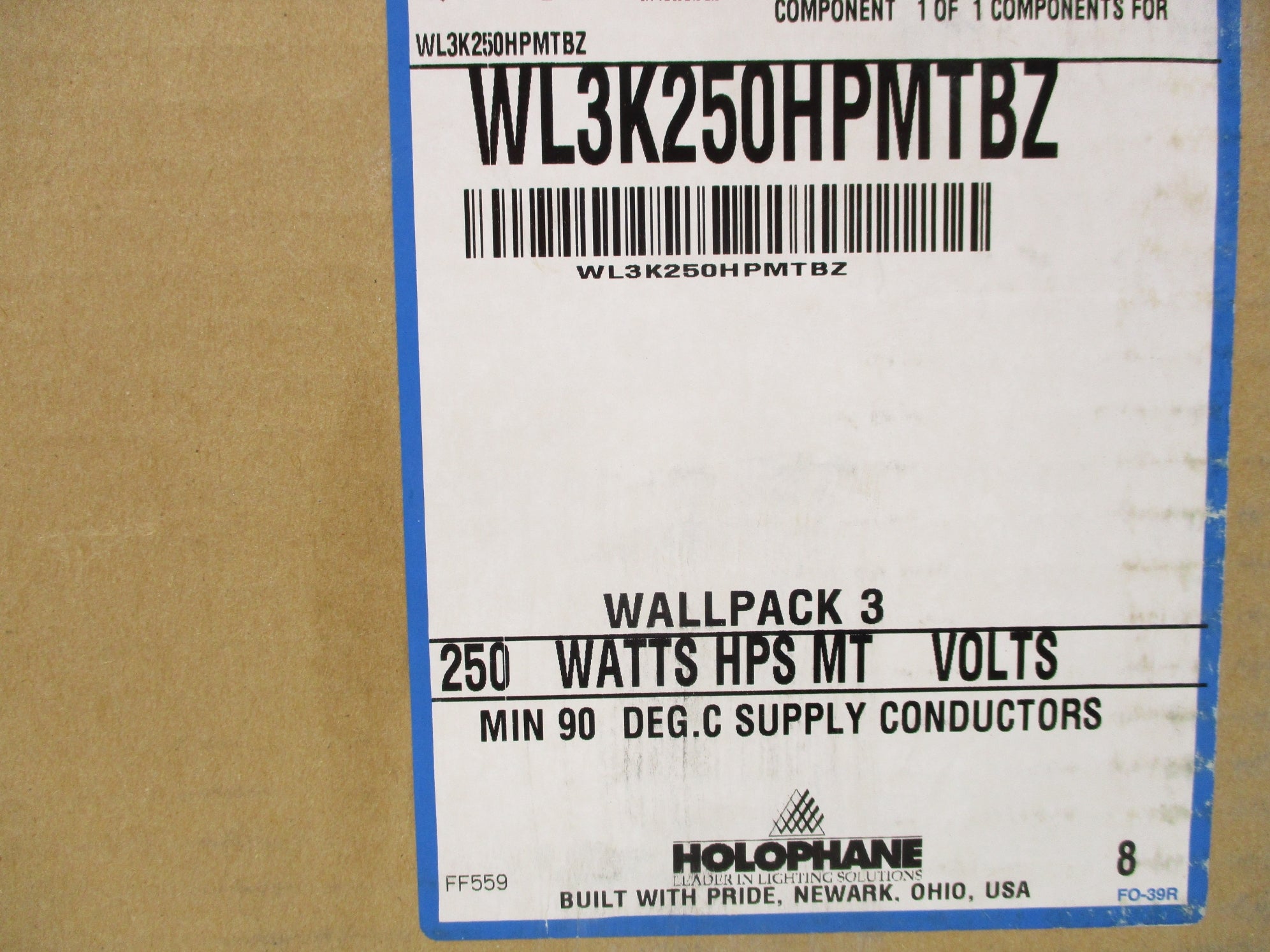 HOLOPHANE WL3K250HPMTBZ NSFS