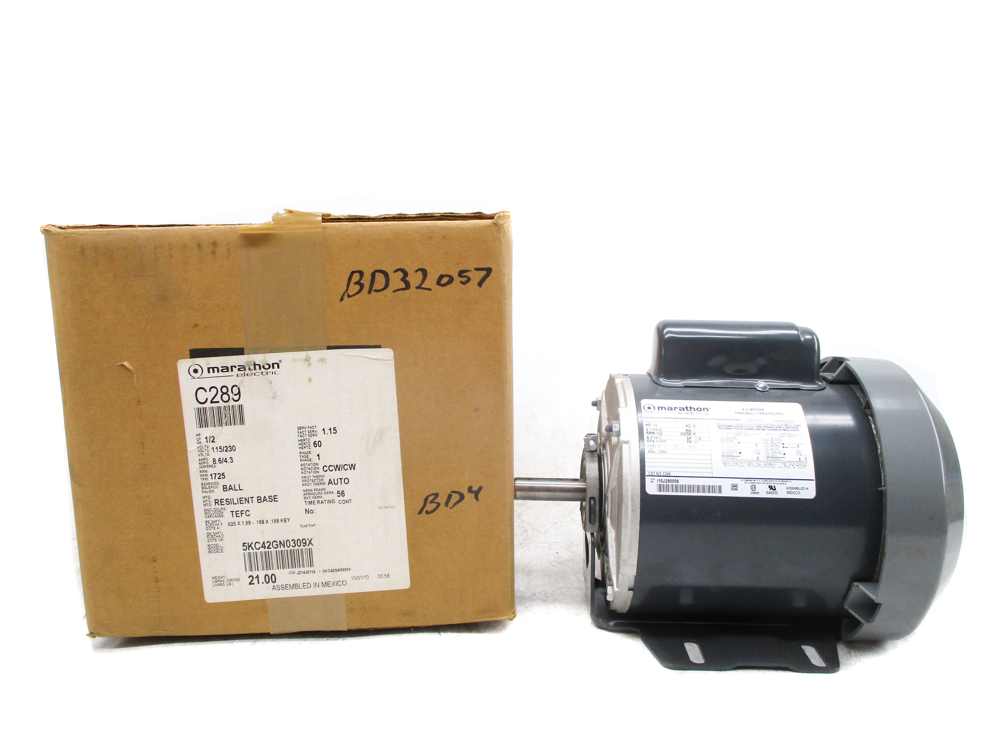 MARATHON ELECTRIC 5KC42GN0309X NSMP