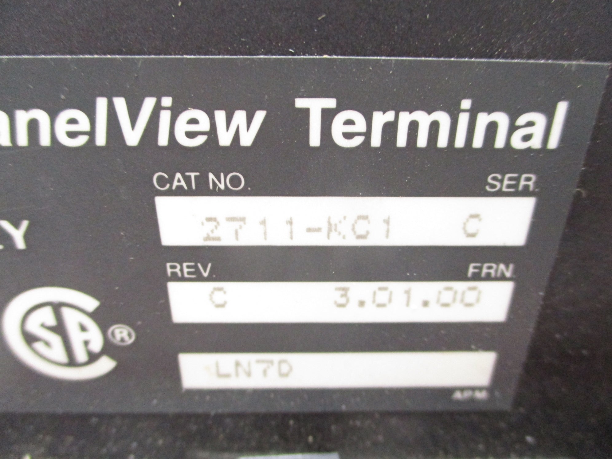 ALLEN BRADLEY 2711-KC1 SER. C F/W 3.01.00 (NO KEY) UNMP