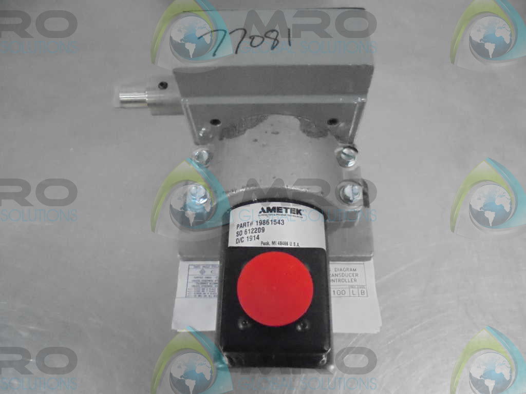 AMETEK 19861543 TRANSDUCER TO CONTROLLER *NEW NO BOX*