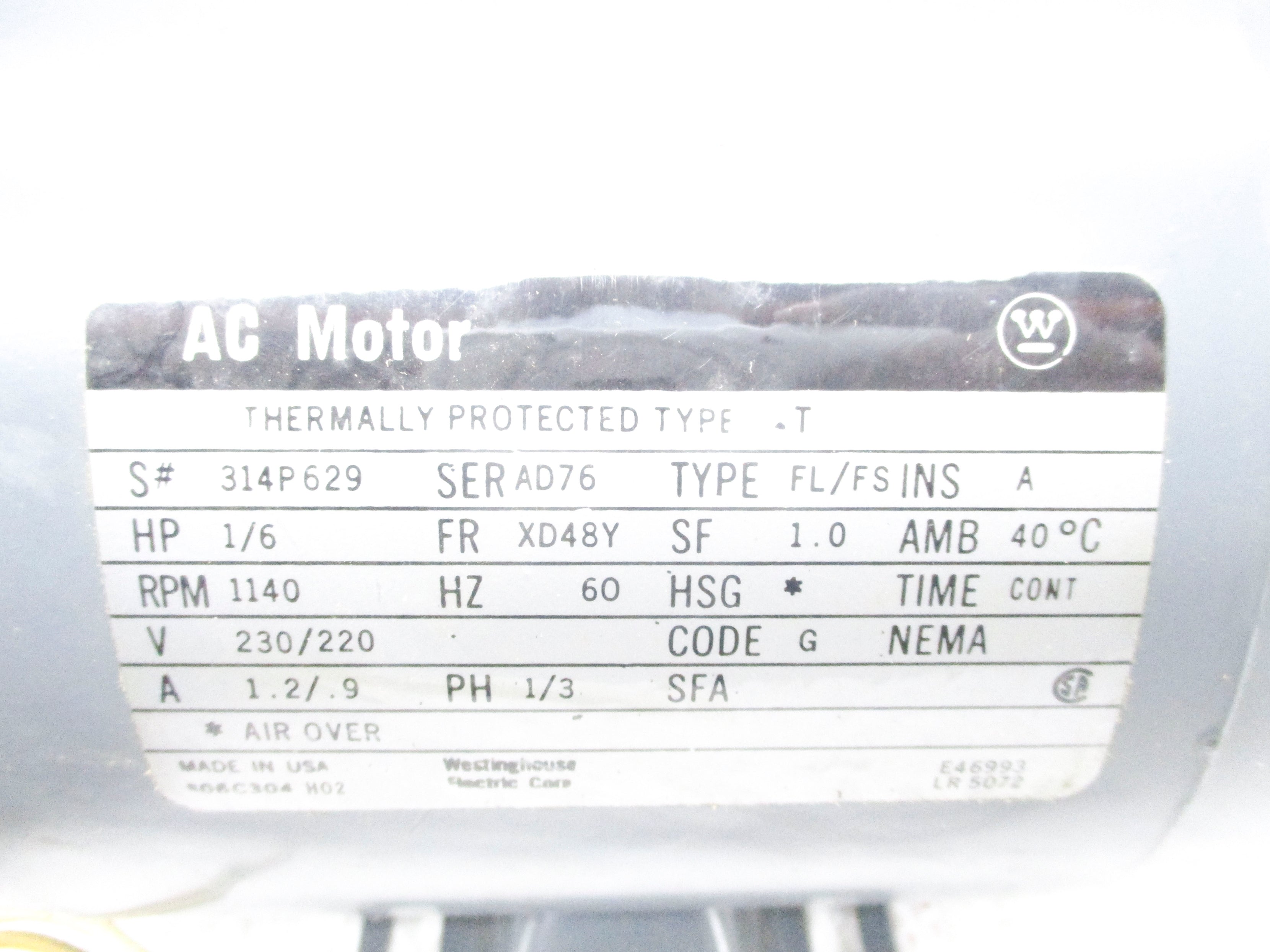WESTINGHOUSE FL/FS SER. AD76 NSNP