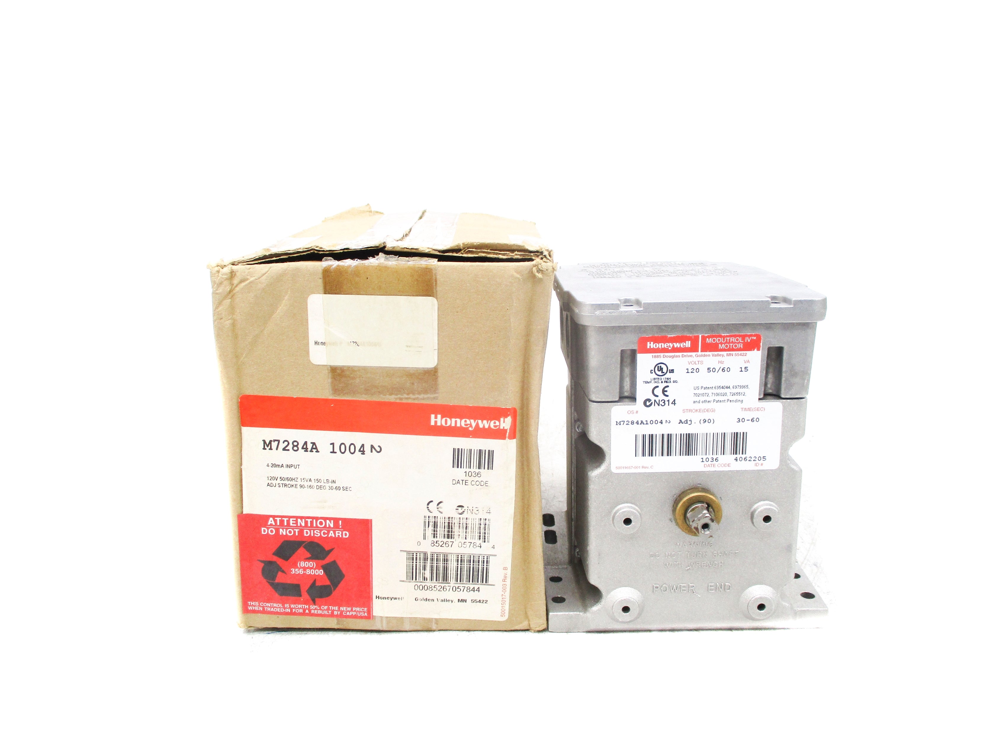 HONEYWELL M7284A1004 120V 30-60S NSMP