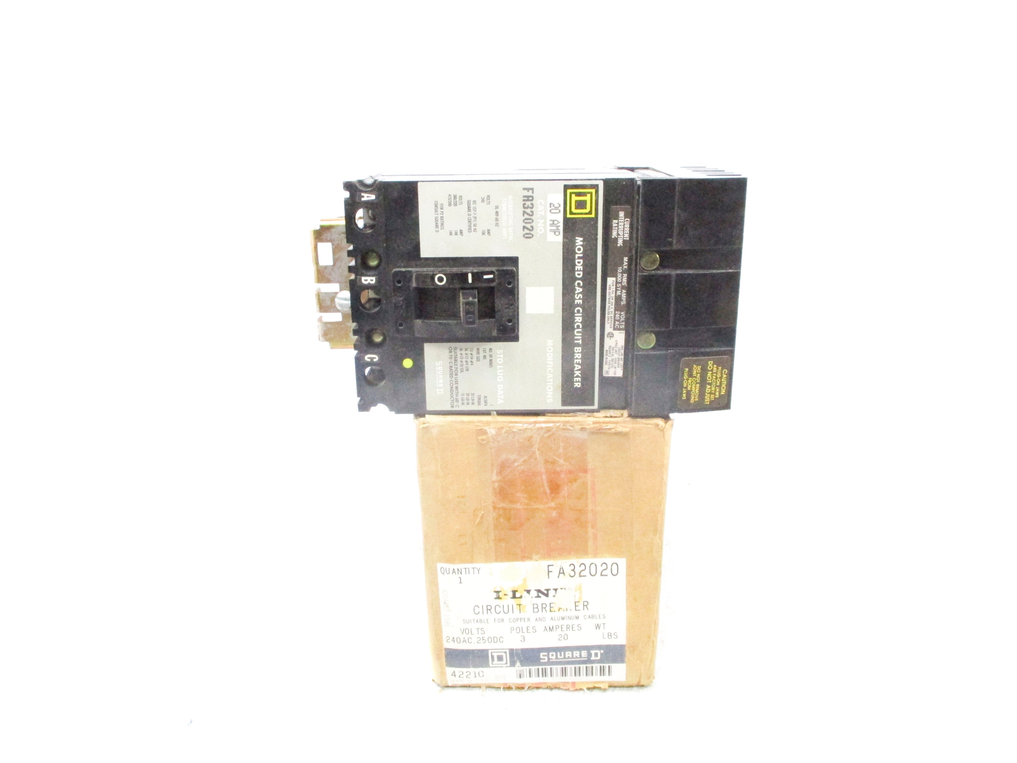SQUARE D FA32020 20A 240VAC NSMP