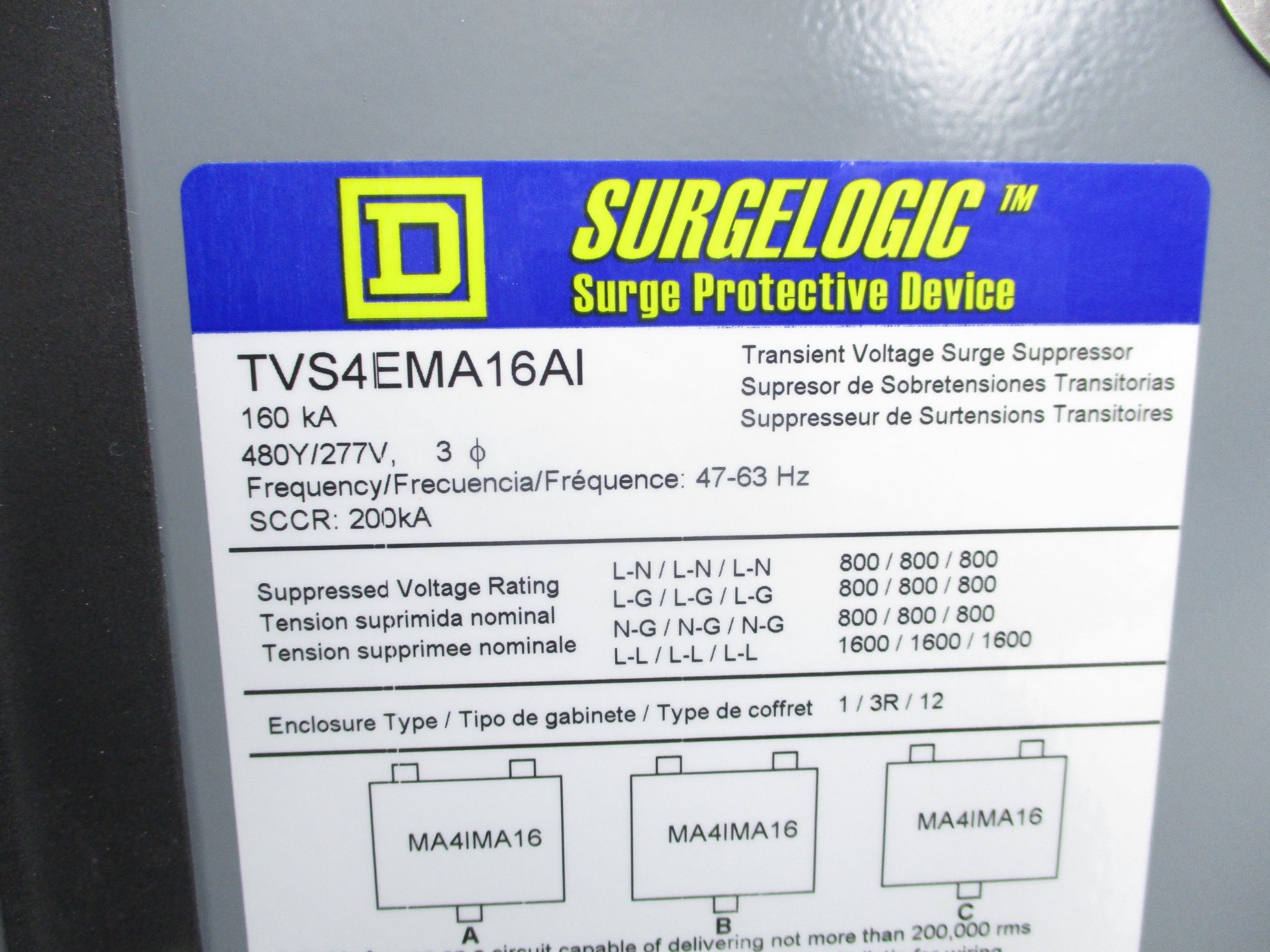 SQUARE D TVS4EMA16AI NSNP
