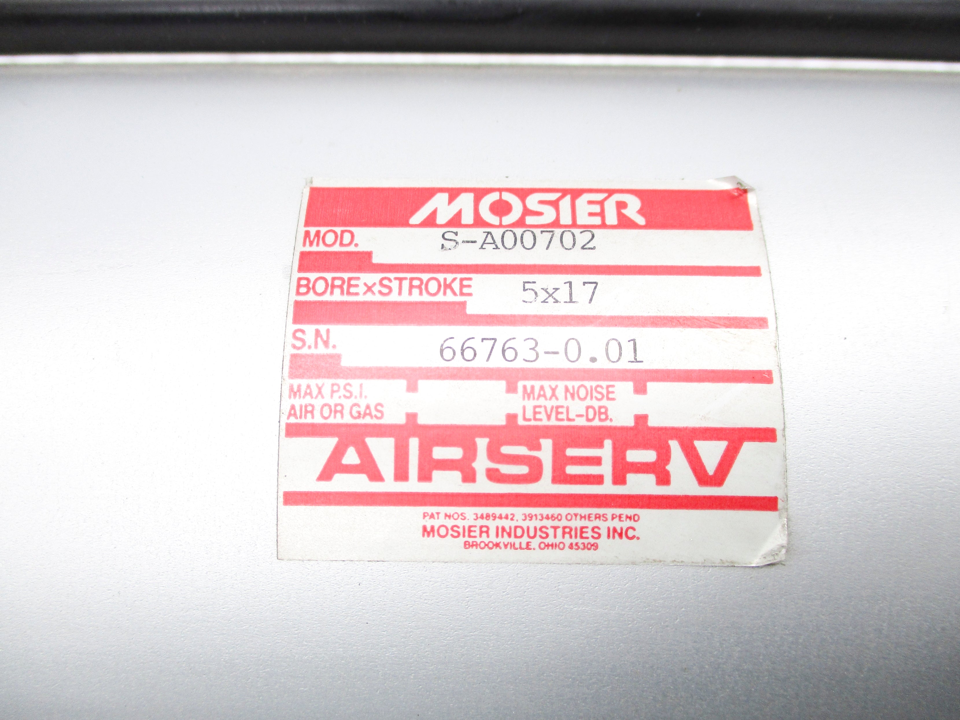 MOSIER S-A00702 NSNP