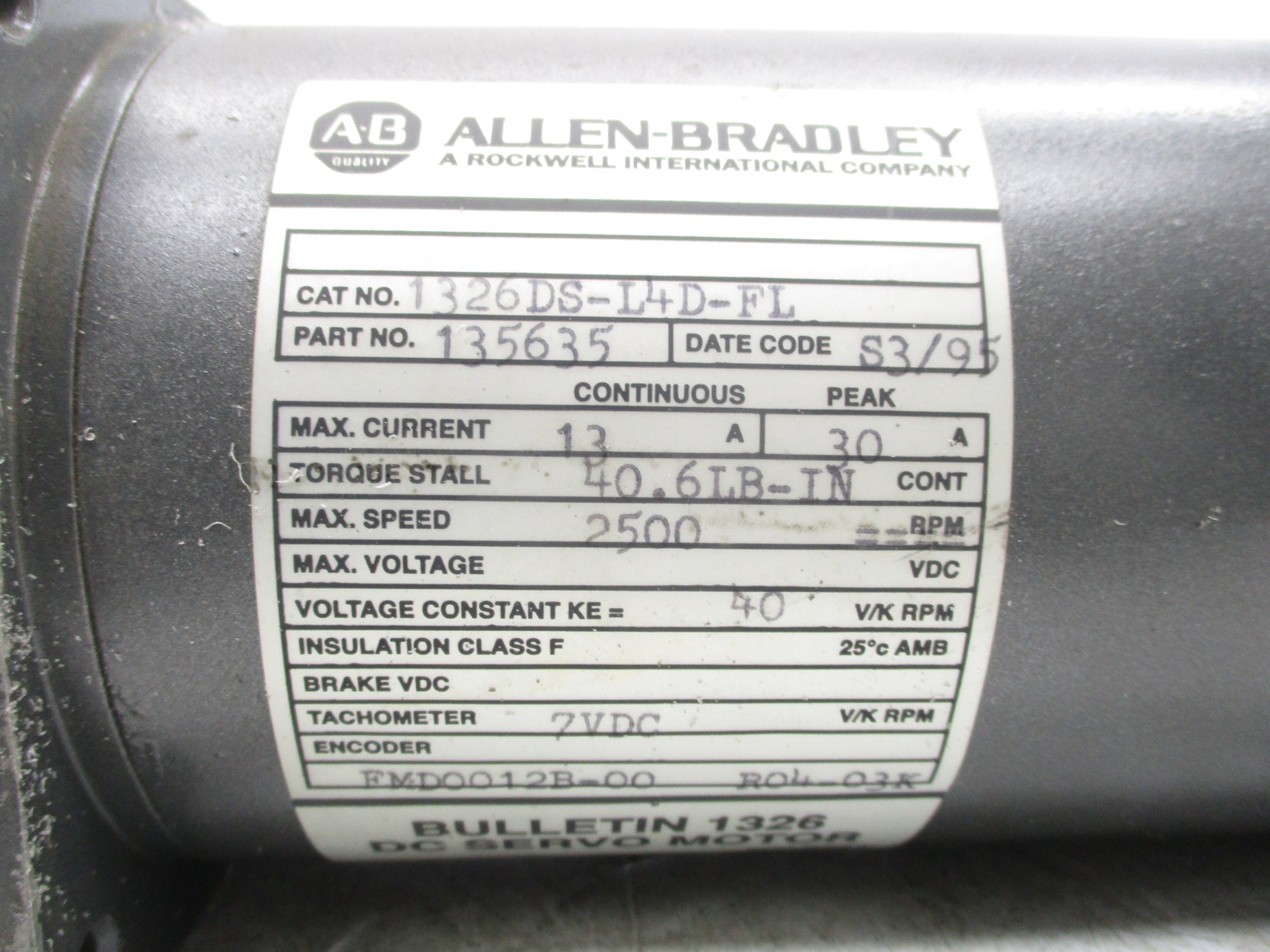 ALLEN BRADLEY 1326DS-L4D-FL NSNP