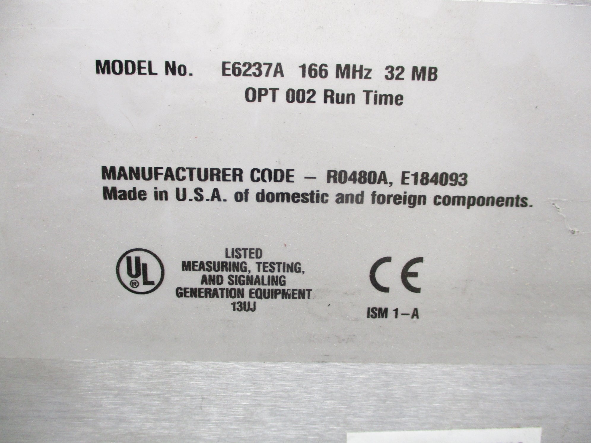 HP E6237AOPT002 UNMP