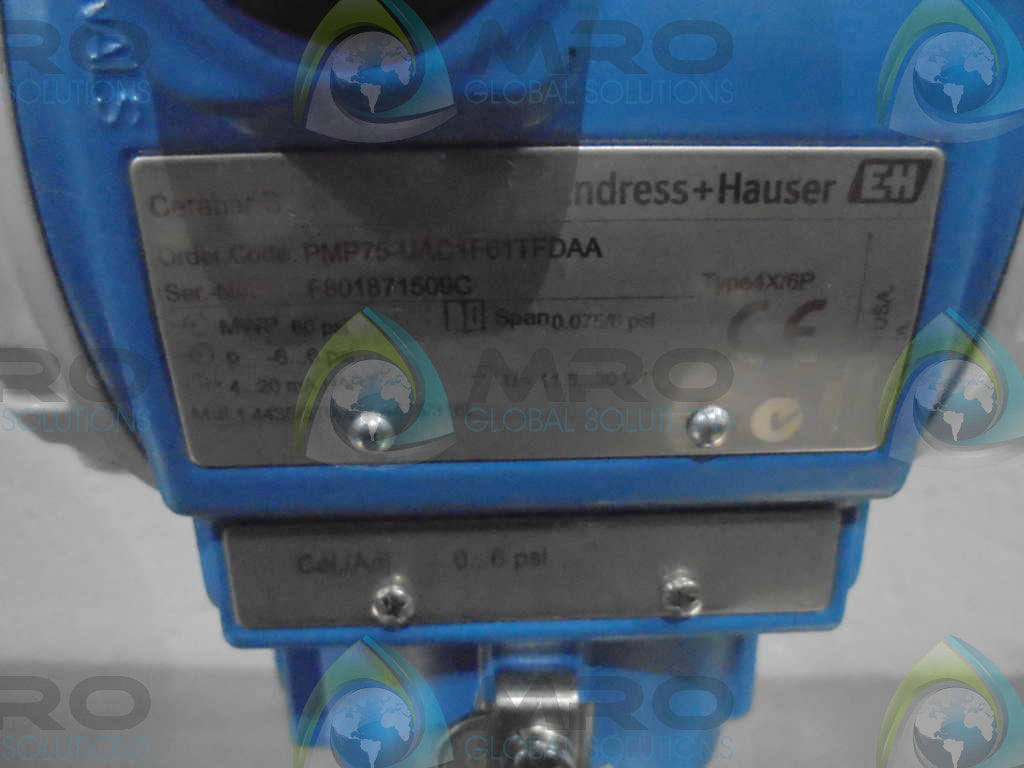 ENDRESS+HAUSER CERABAR S PMP75-UAC1F61TFDAA PRESSURE TRANSMITTER *NEW NO BOX*