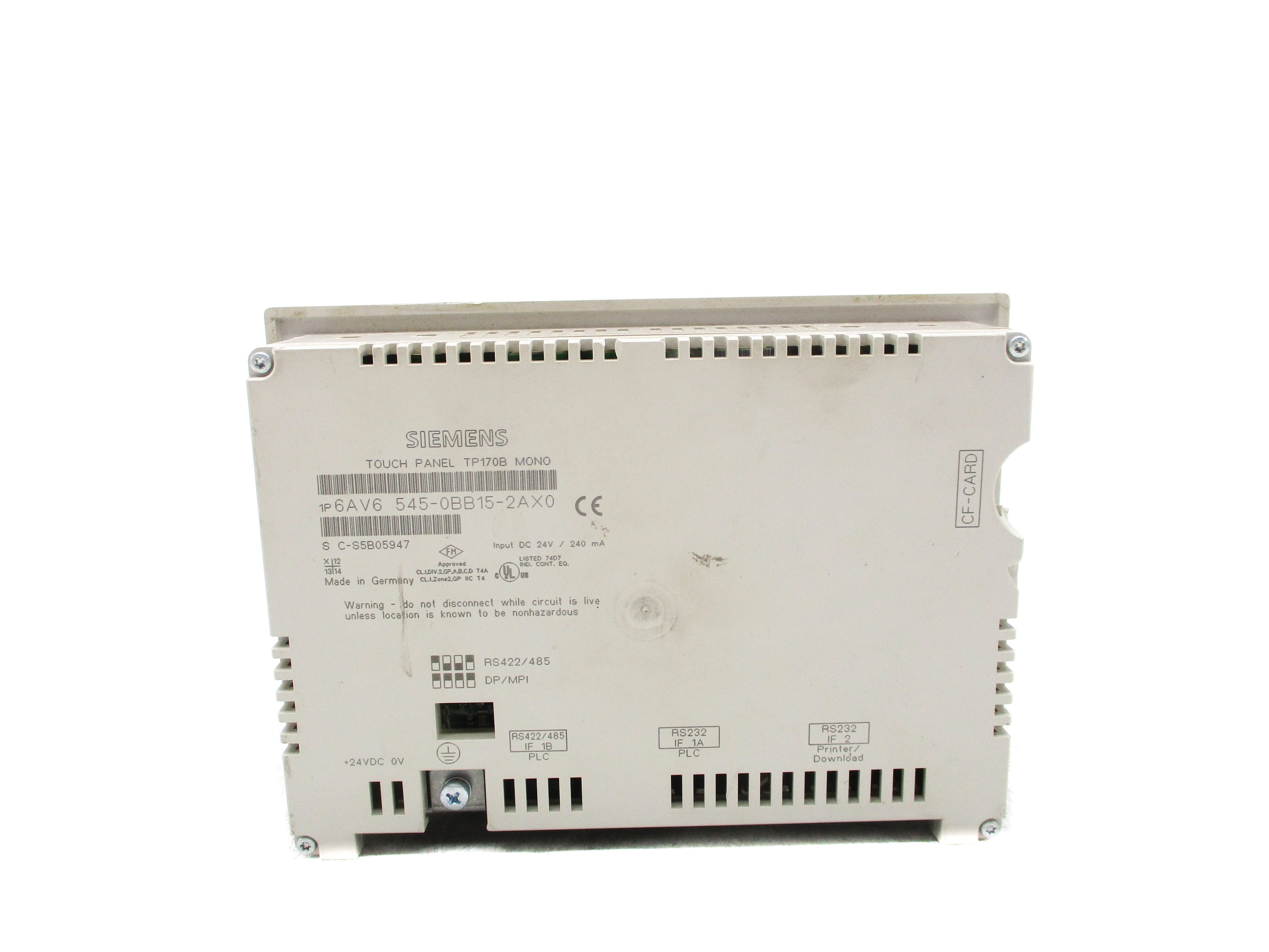 SIEMENS 6AV6545-0BB15-2AX0 (AS PICTURED) UNMP