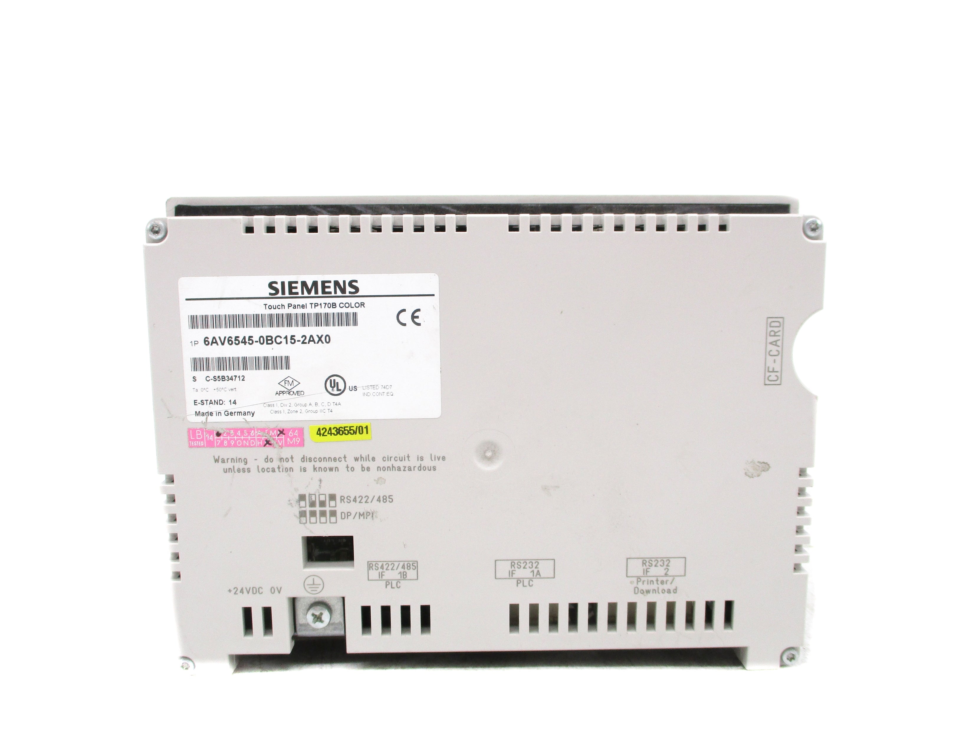 SIEMENS 6AV6545-0BC15-2AX0 UNMP