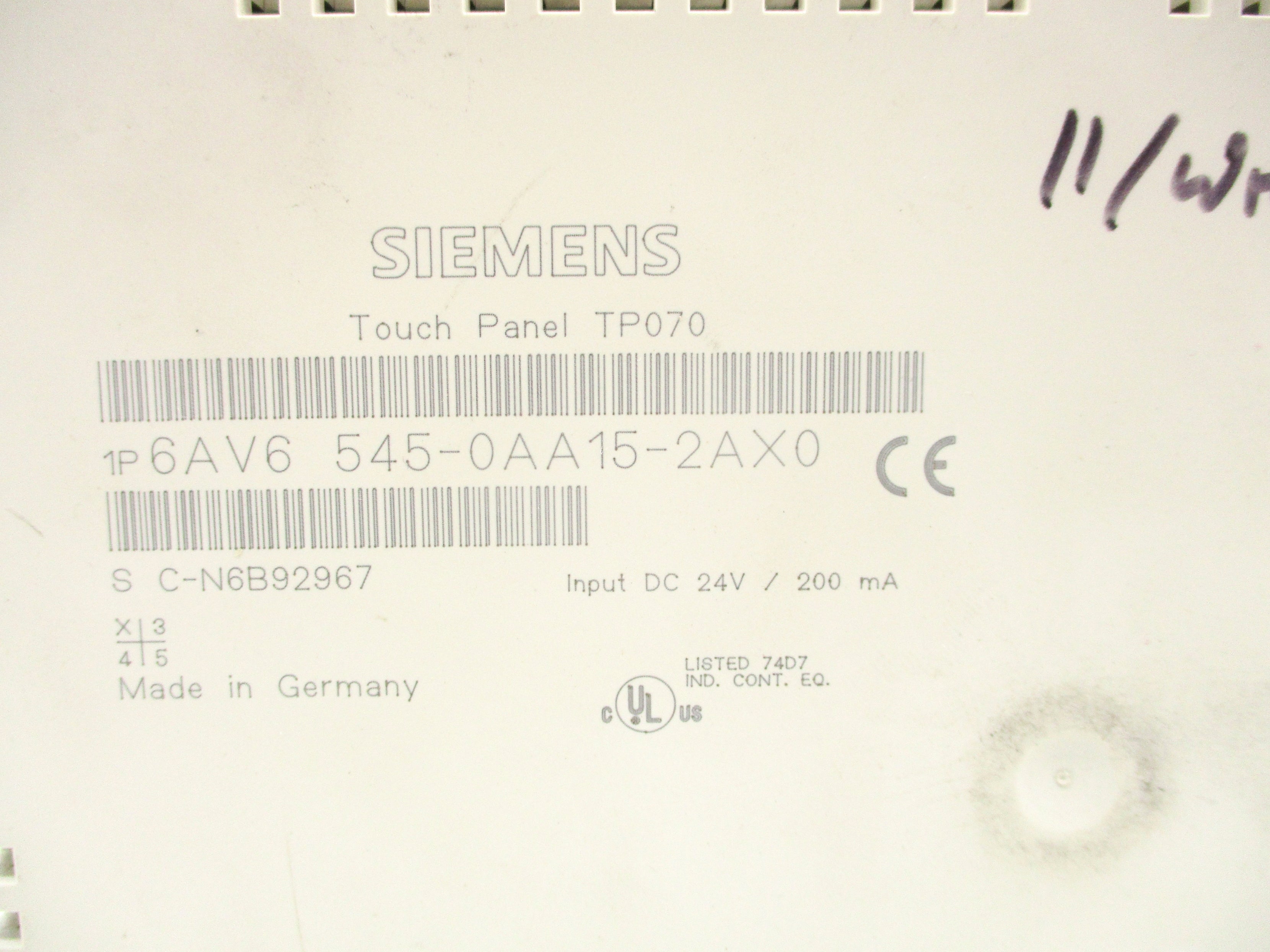 SIEMENS 6AV6545-0AA15-2AX0 UNMP
