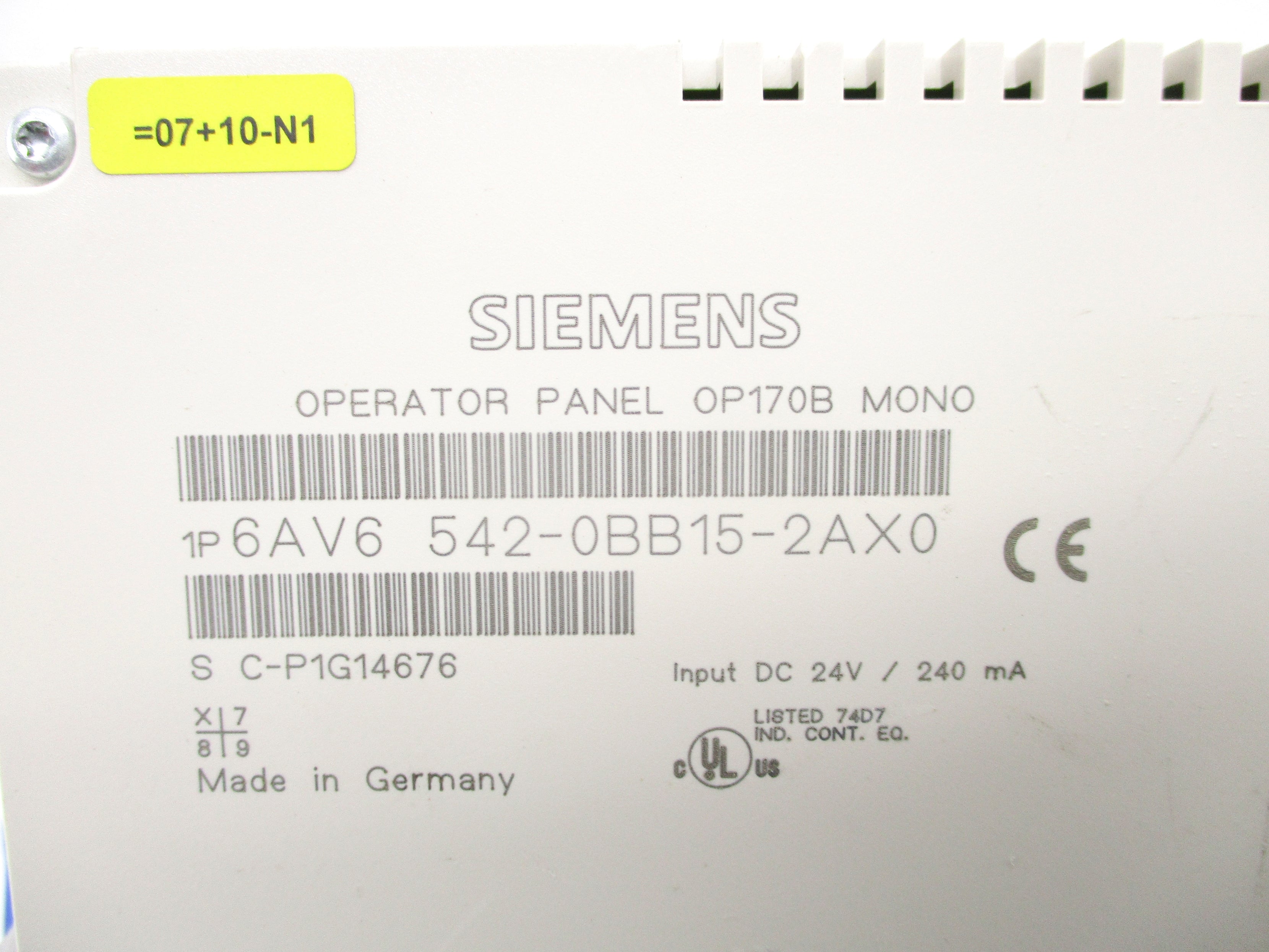SIEMENS 6AV6542-0BB15-2AX0 (AS PICTURED) UNMP