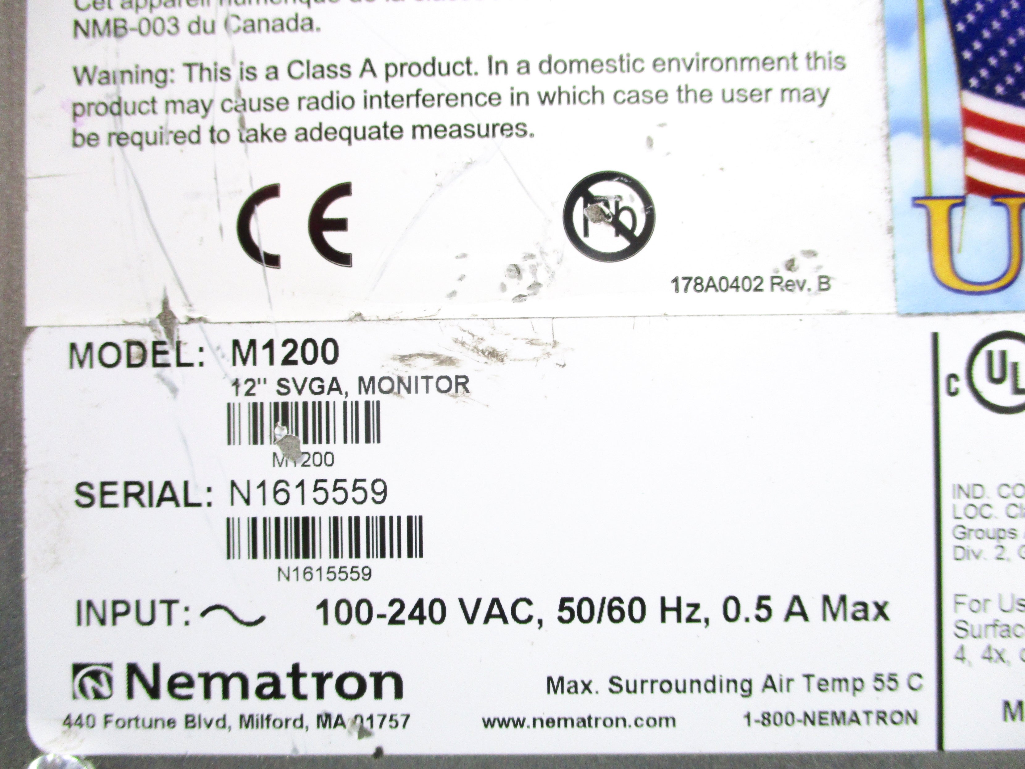 SIEMENS NEMATRON M1200 UNMP