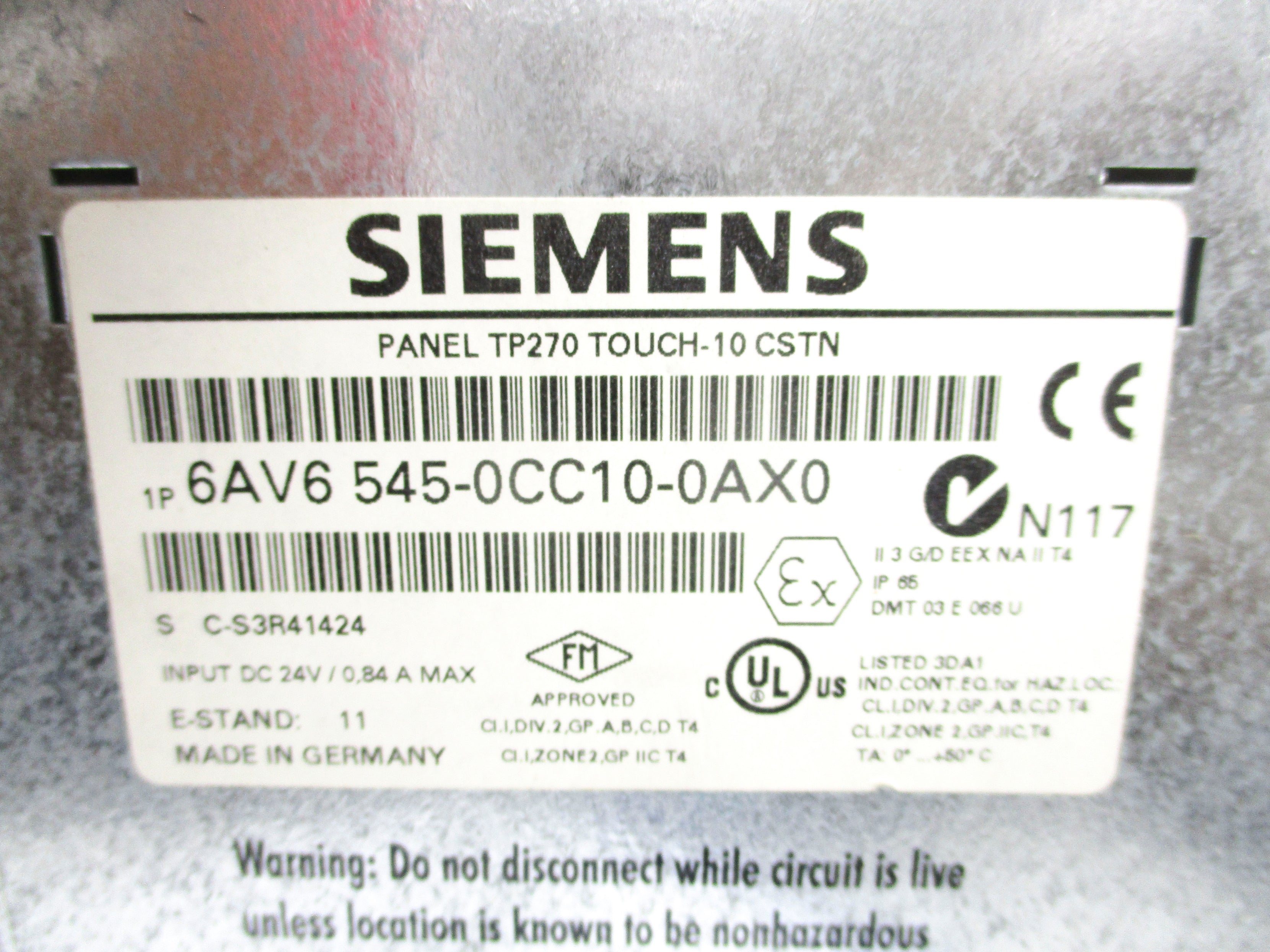 SIEMENS 6AV6545-0CC10-0AX0 (AS PICTURED) UNMP
