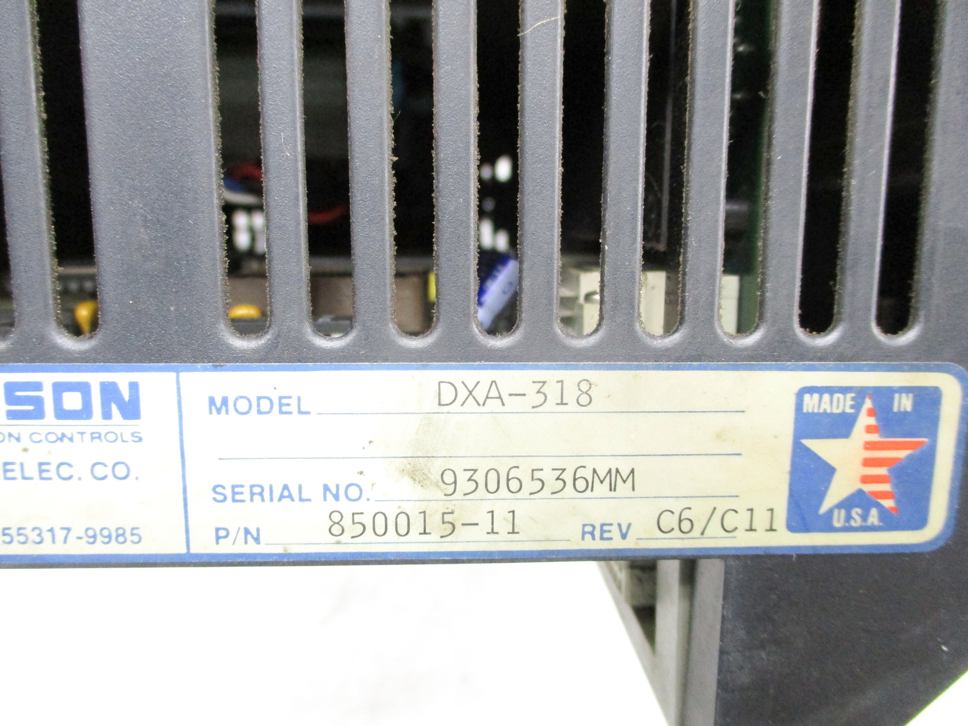 EMERSON DXA-318 850015-11 REV. C6/C11 NSNP
