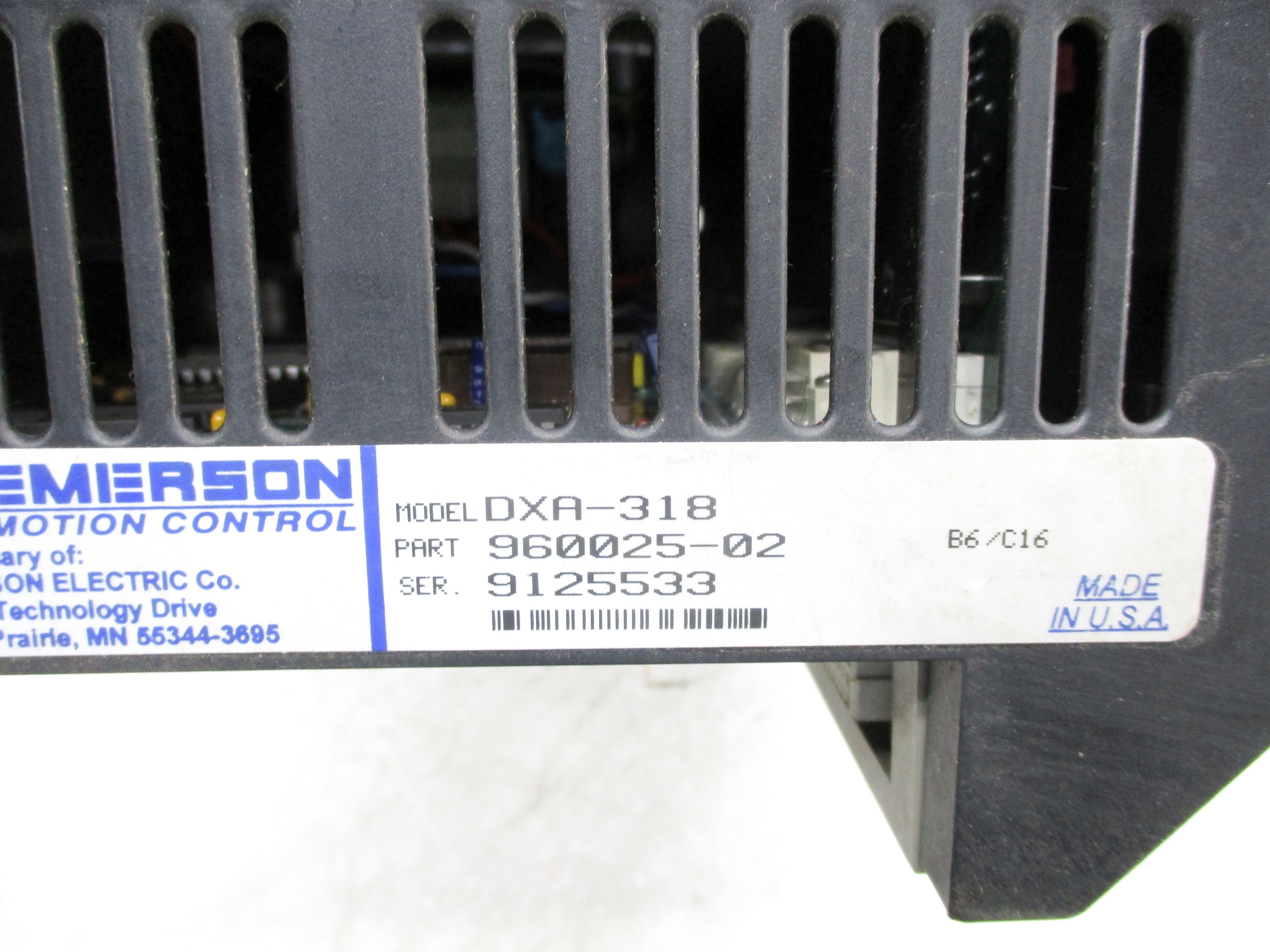 EMERSON DXA-318 960025-02 UNMP