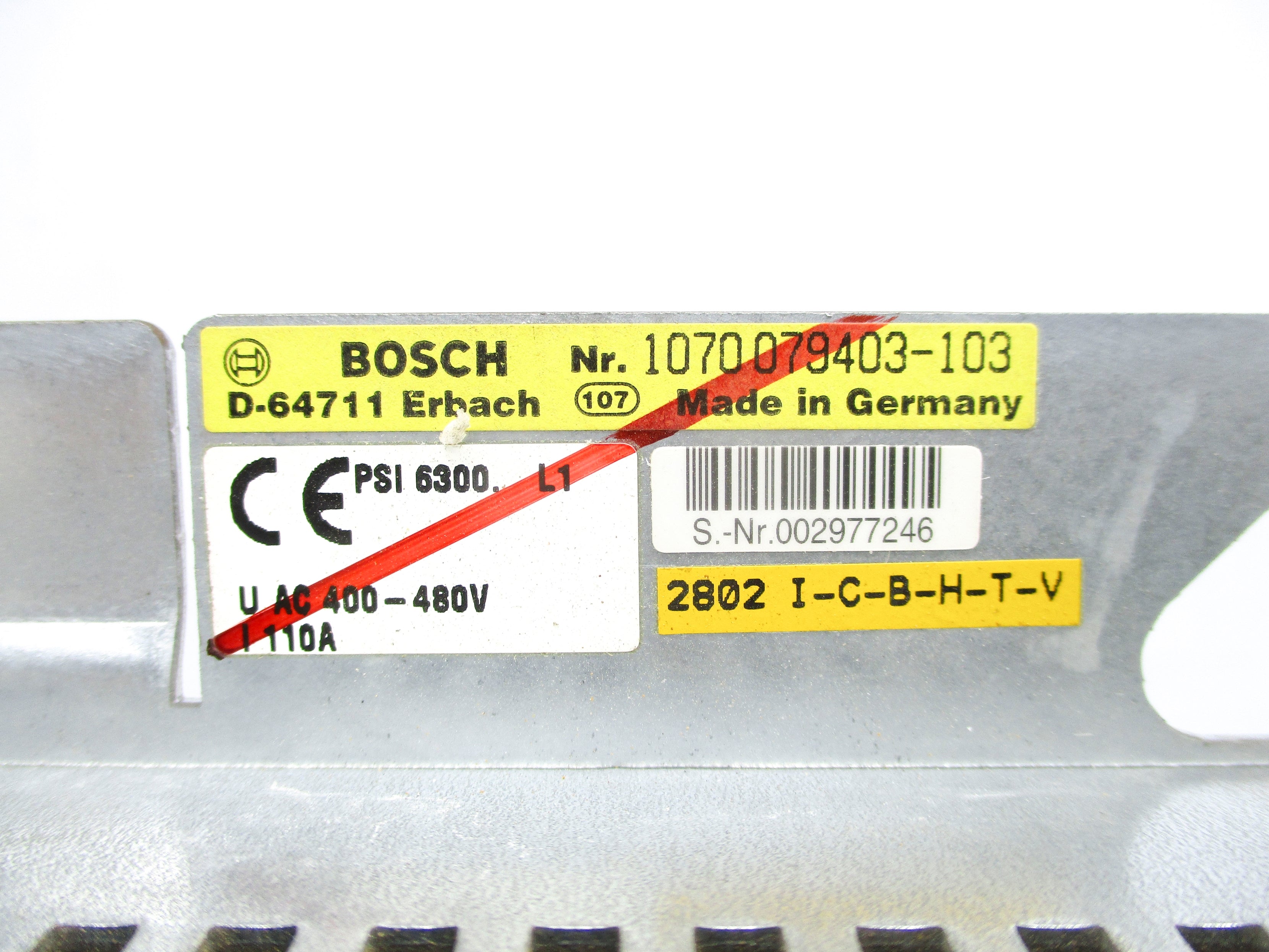 BOSCH 1070079403-103 (AS PICTURED) UNMP