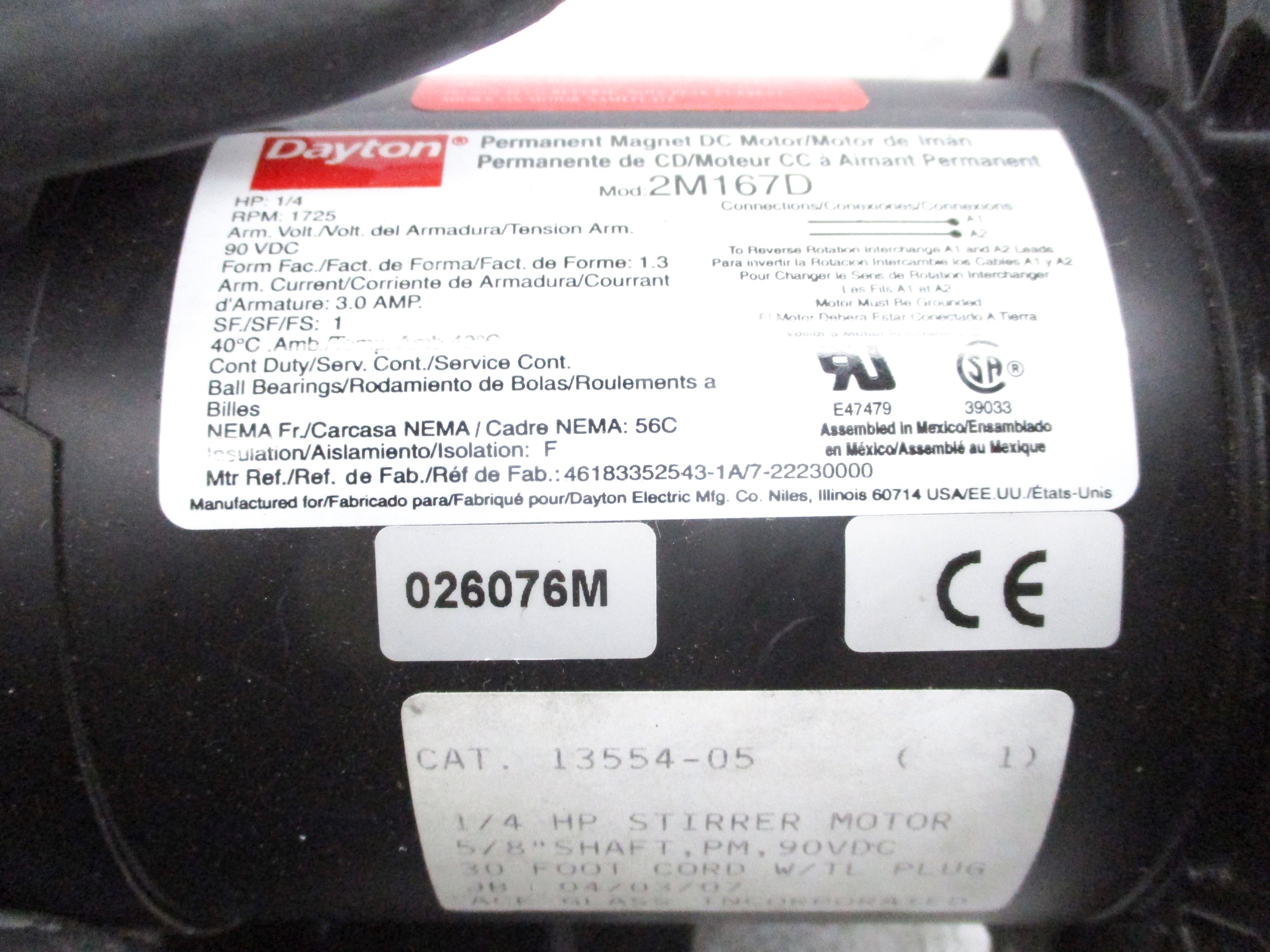 DAYTON 2M167D NSNP