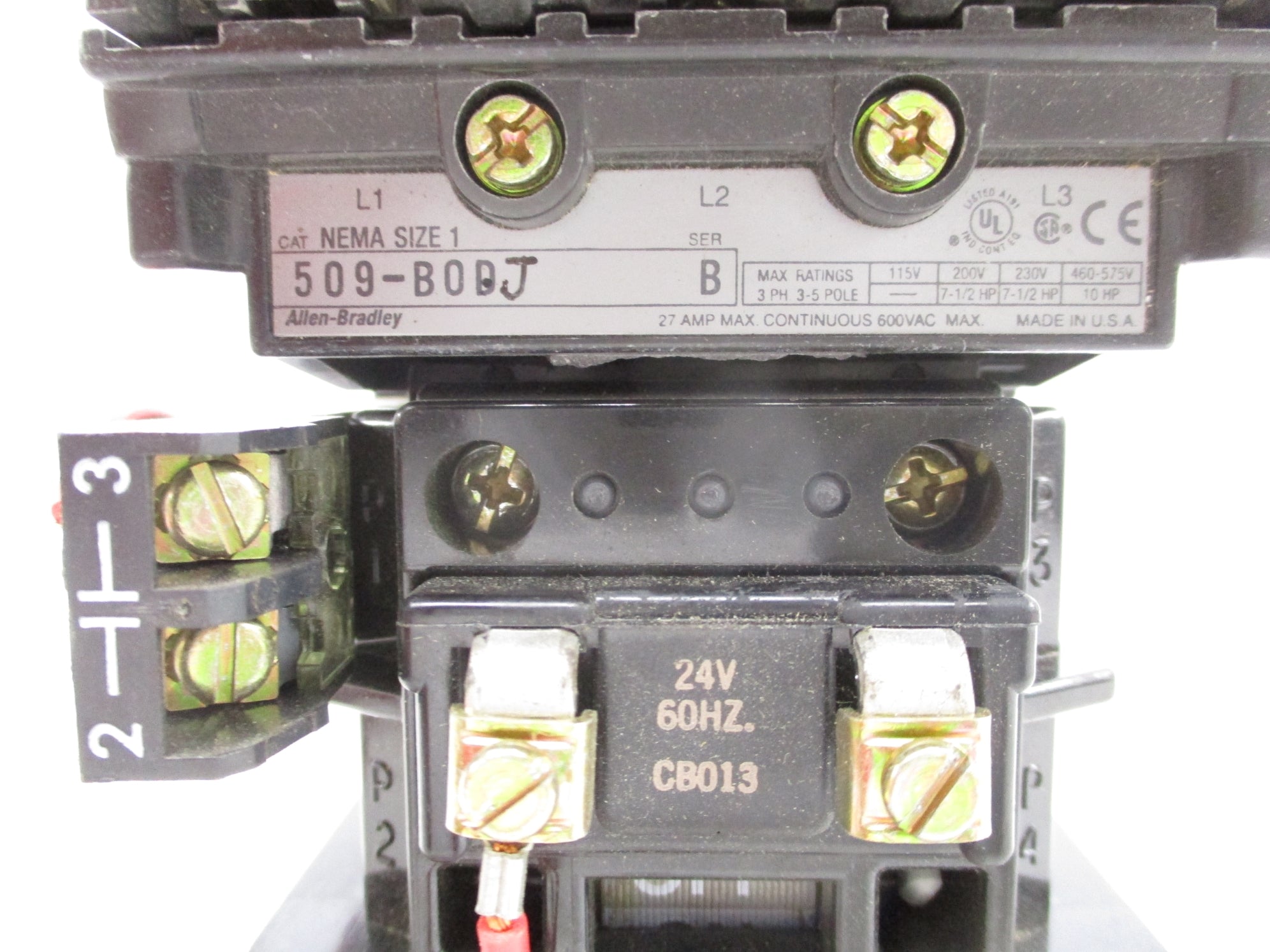 ALLEN BRADLEY 509-BOJ SER. B (AS PICTURED) NSNP