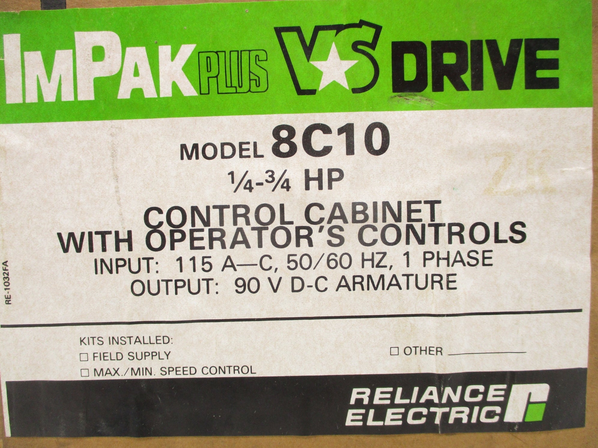 RELIANCE ELECTRIC 8C10 NSFS