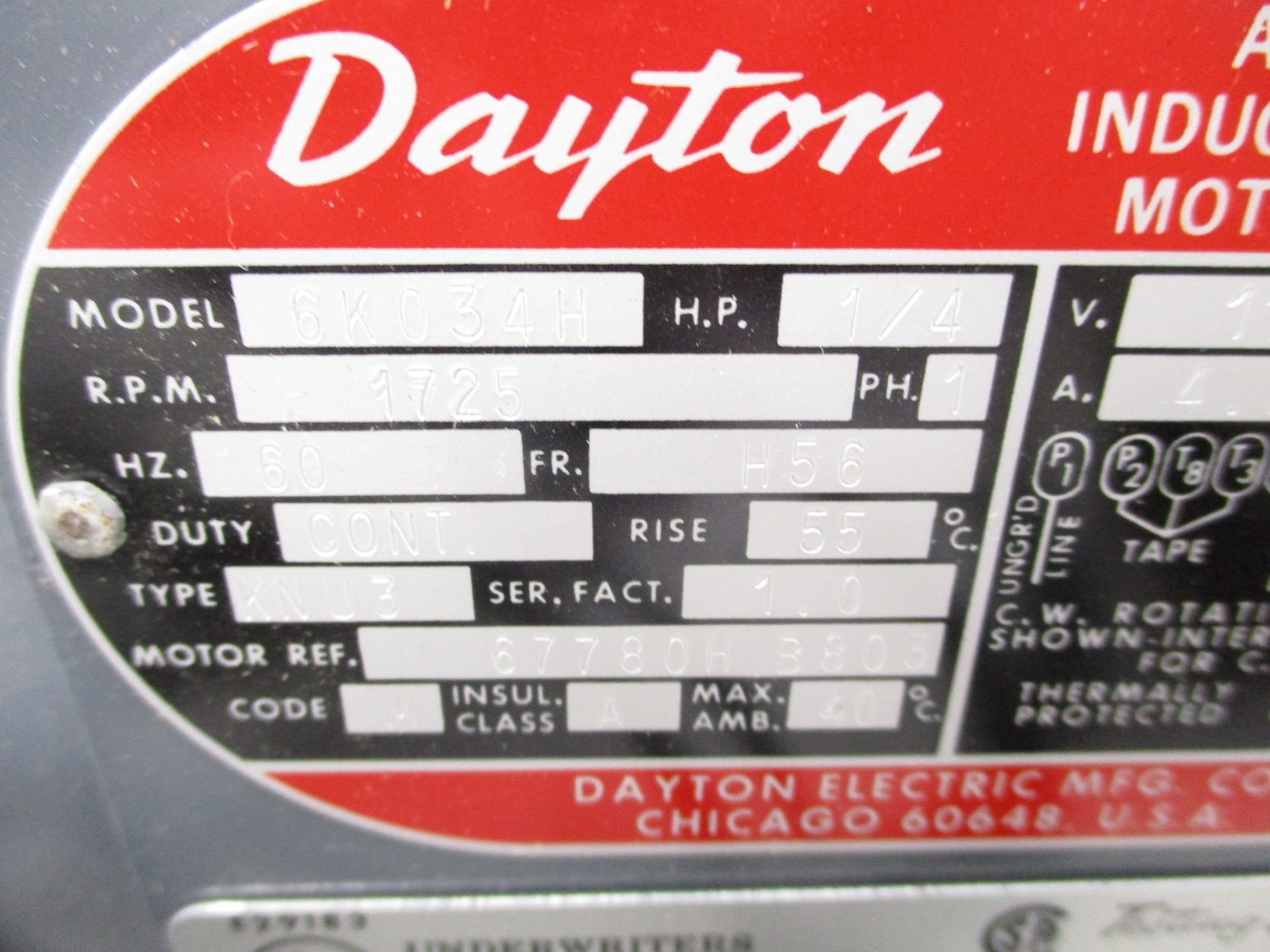 DAYTON 6K034H NSNP