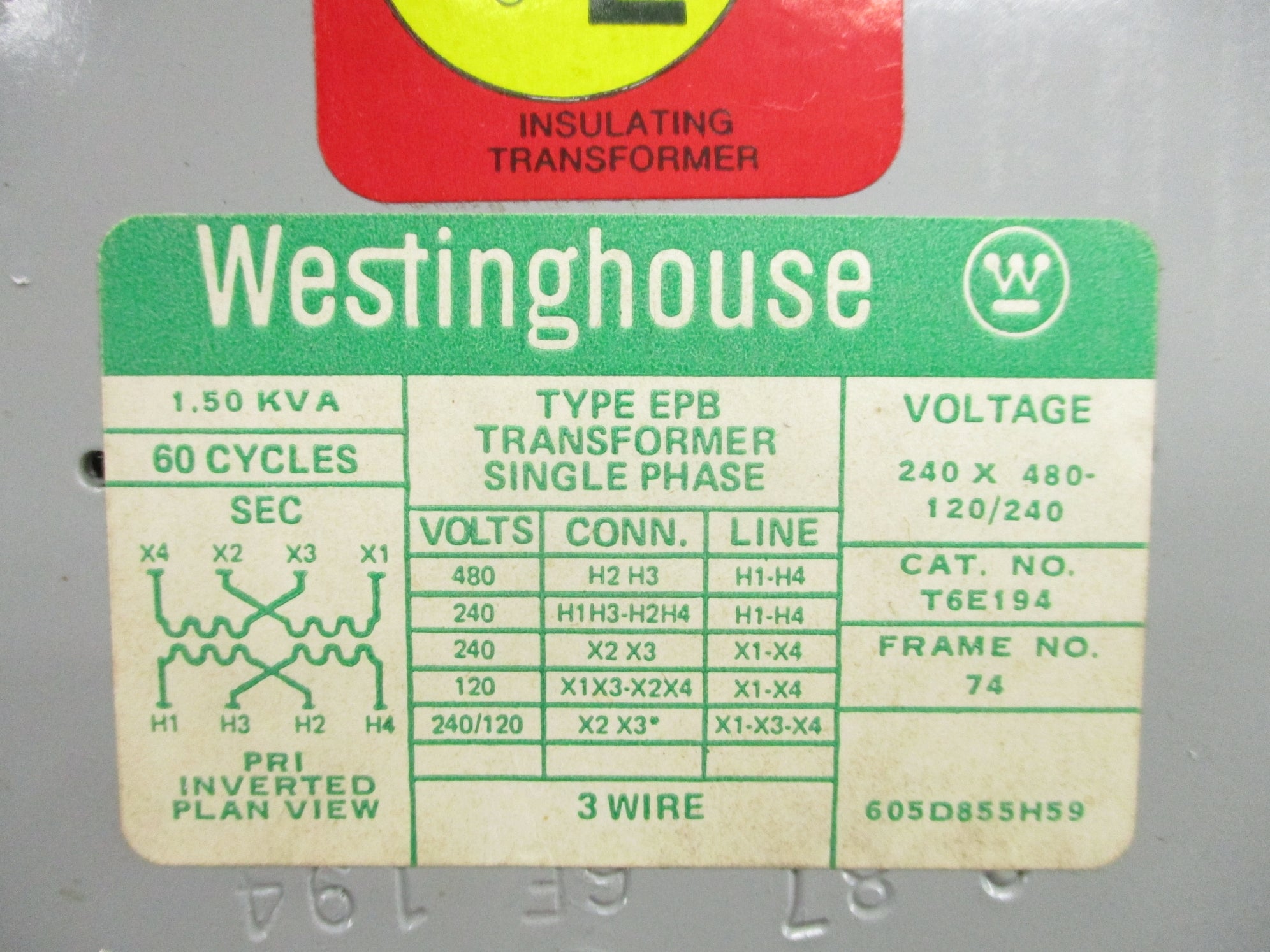 WESTINGHOUSE EPB T6E194 NSNP