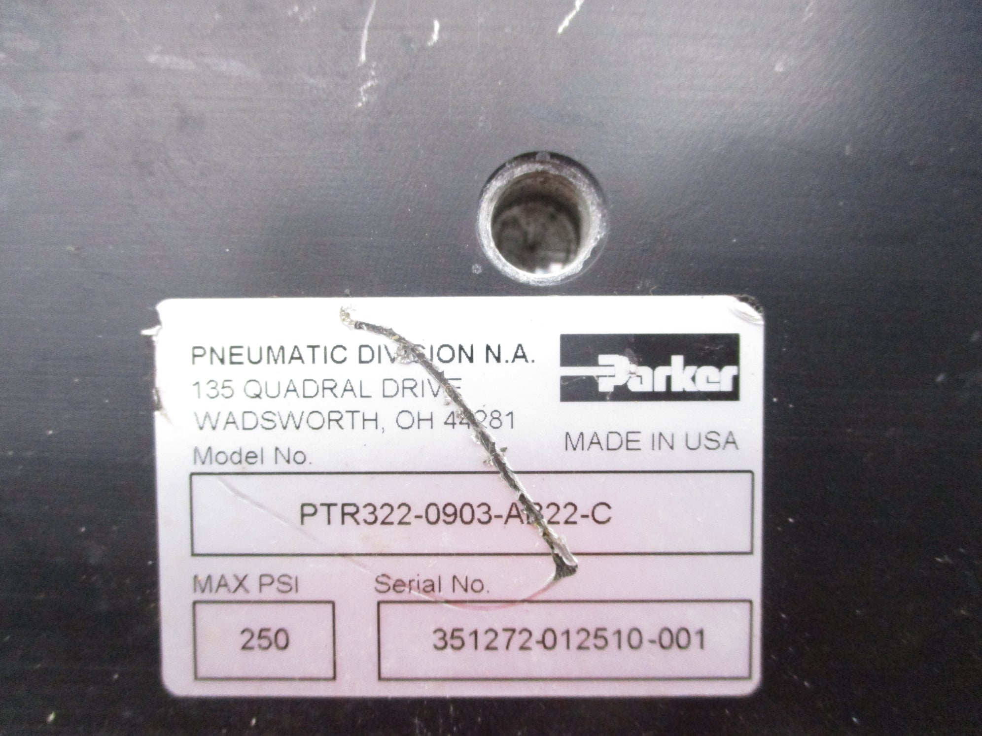 PARKER PTR322-0903-AB22-C 250PSI NSNP