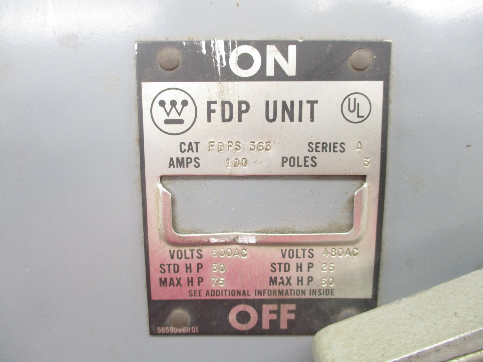 WESTINGHOUSE FDPS363 SER. A NSNP