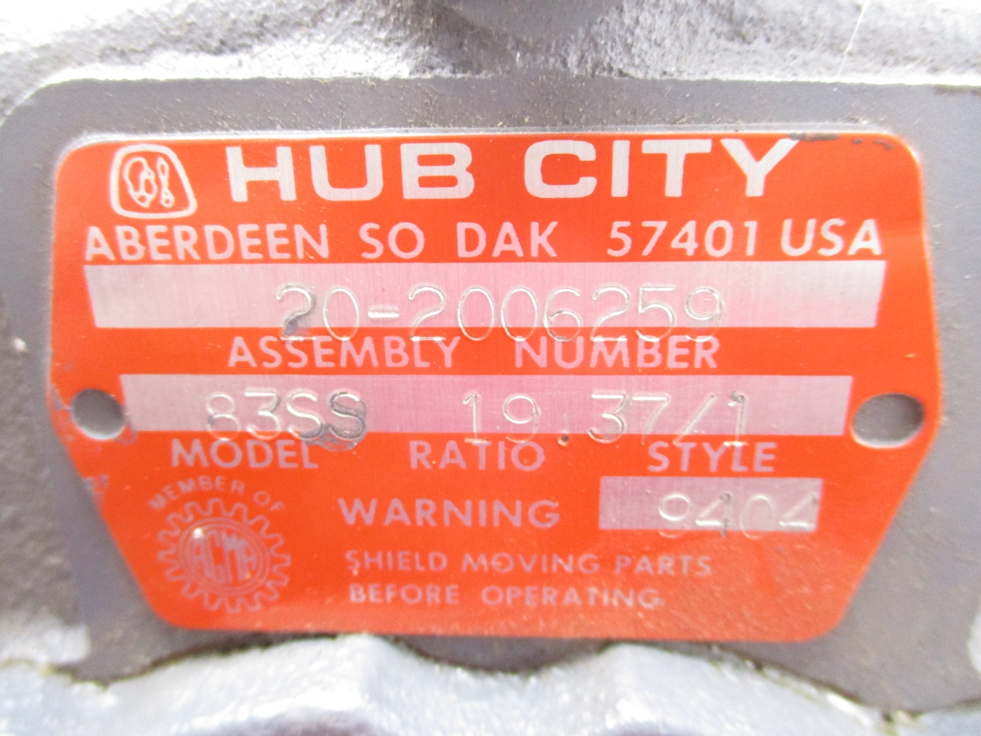 HUB CITY 20-2006259 NSNP