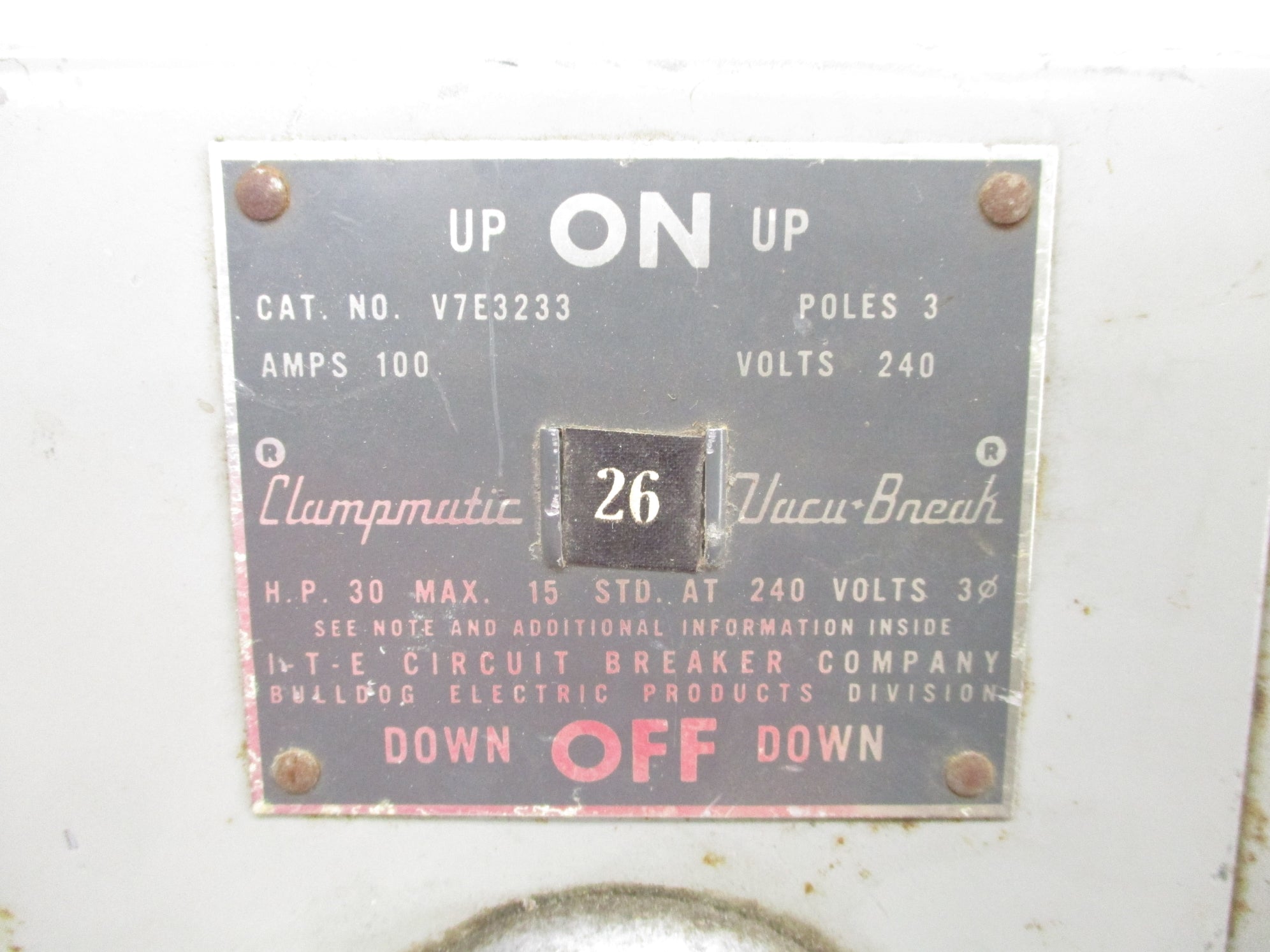CLAMPMATIC V7E3233 UNMP
