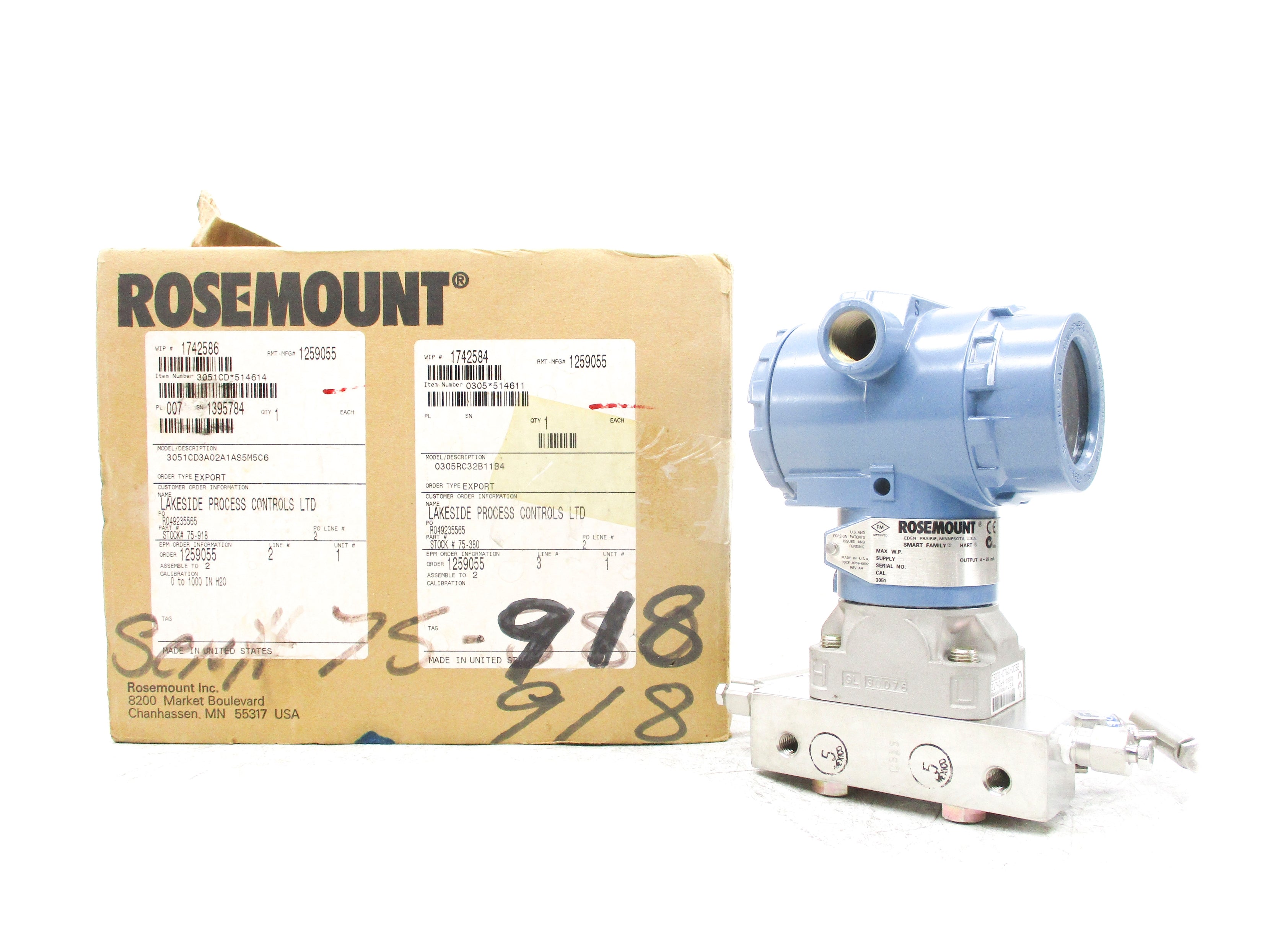 ROSEMOUNT 3051CD3A02A1AS5M5C6 NSMP