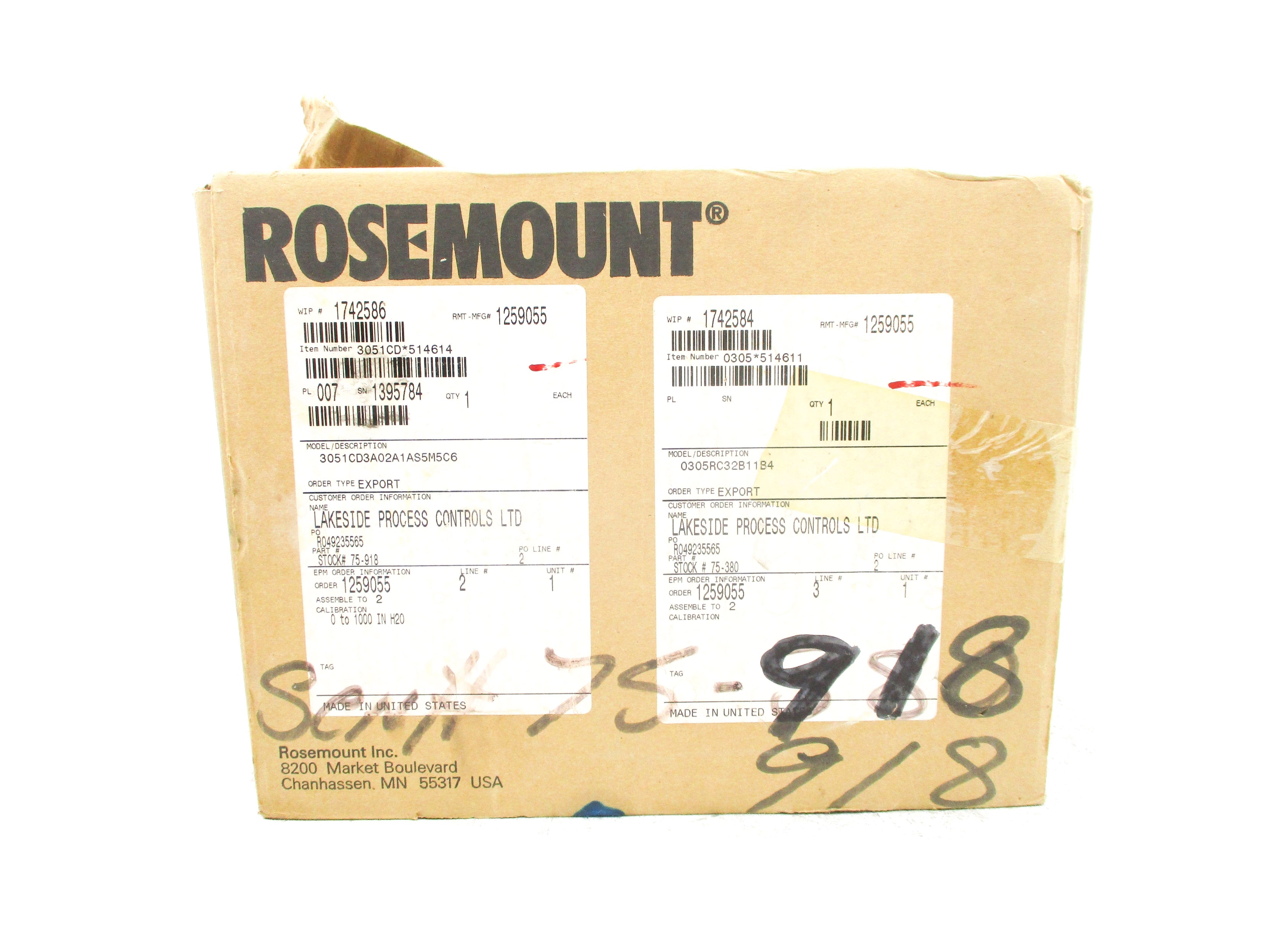 ROSEMOUNT 3051CD3A02A1AS5M5C6 NSMP