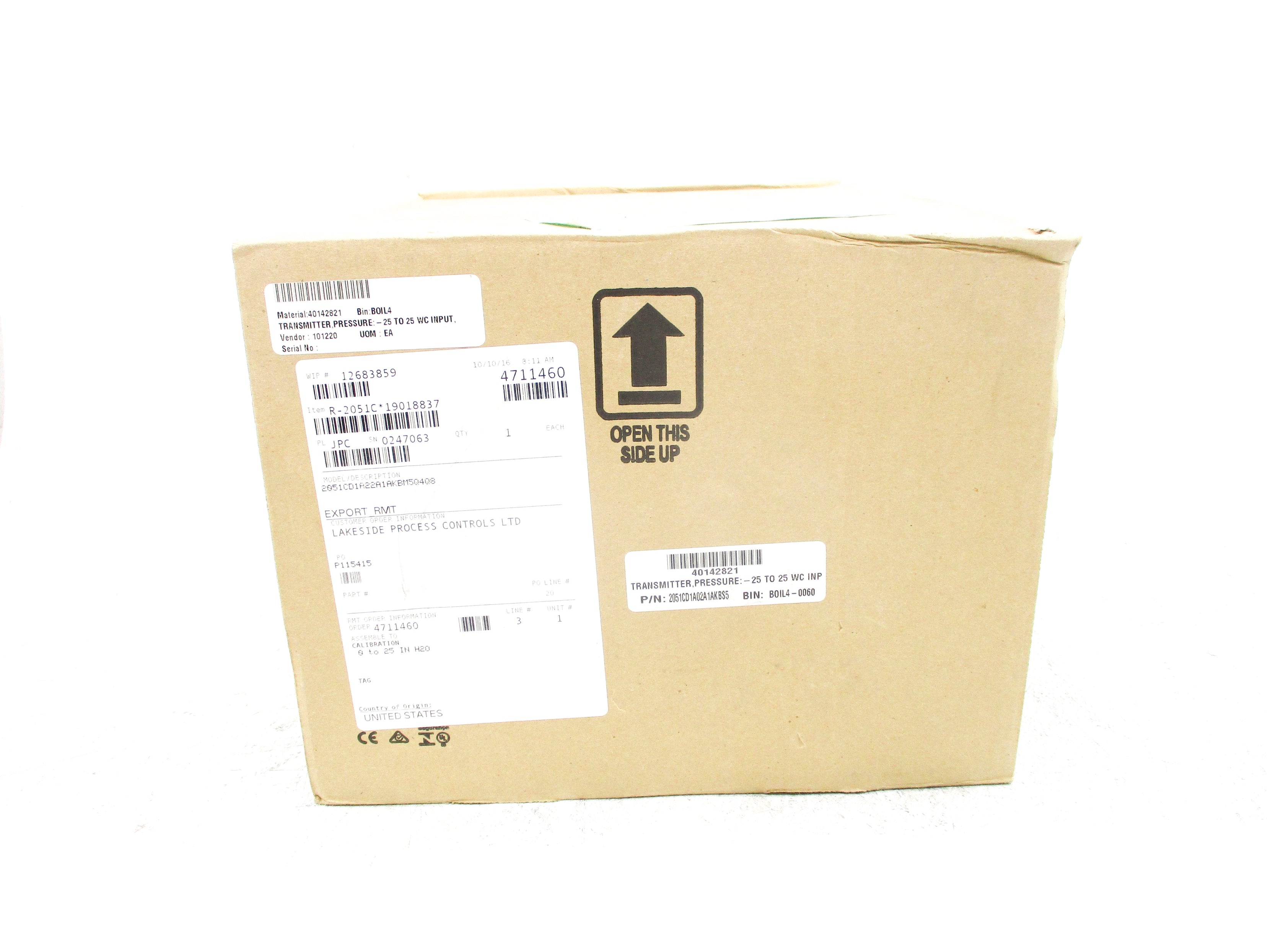 ROSEMOUNT 2051CD1A22A1AKBM5Q4Q8 2000PSI NSMP
