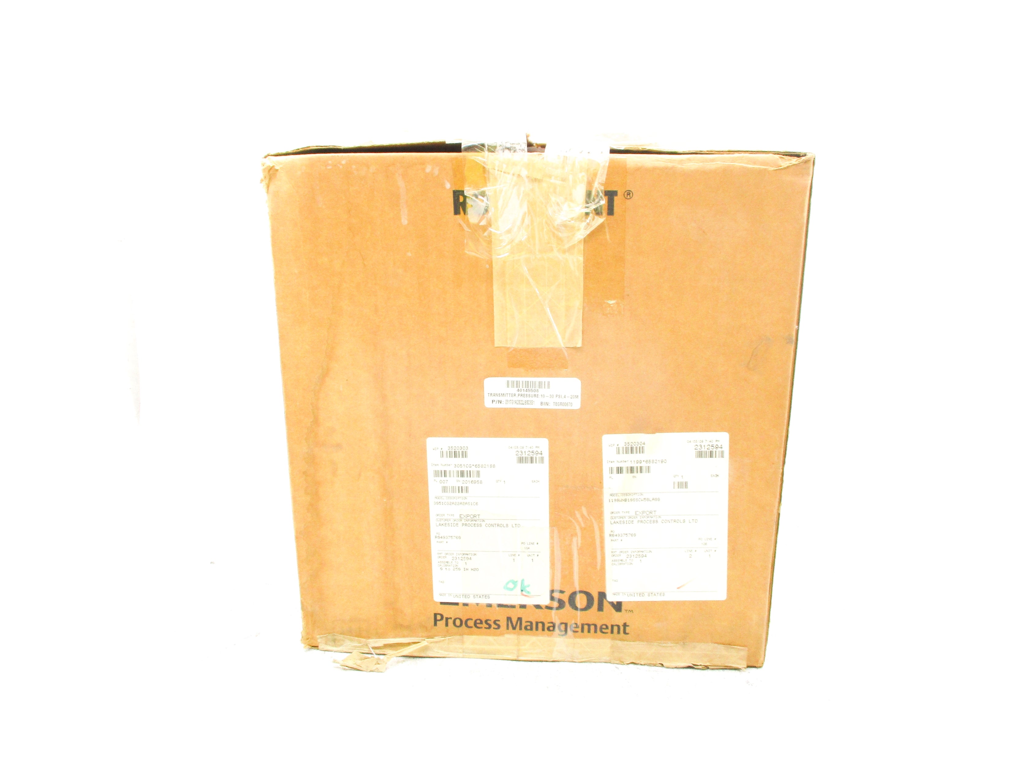 ROSEMOUNT 3051CG2A22A2AS1C6 9PSI NSMP