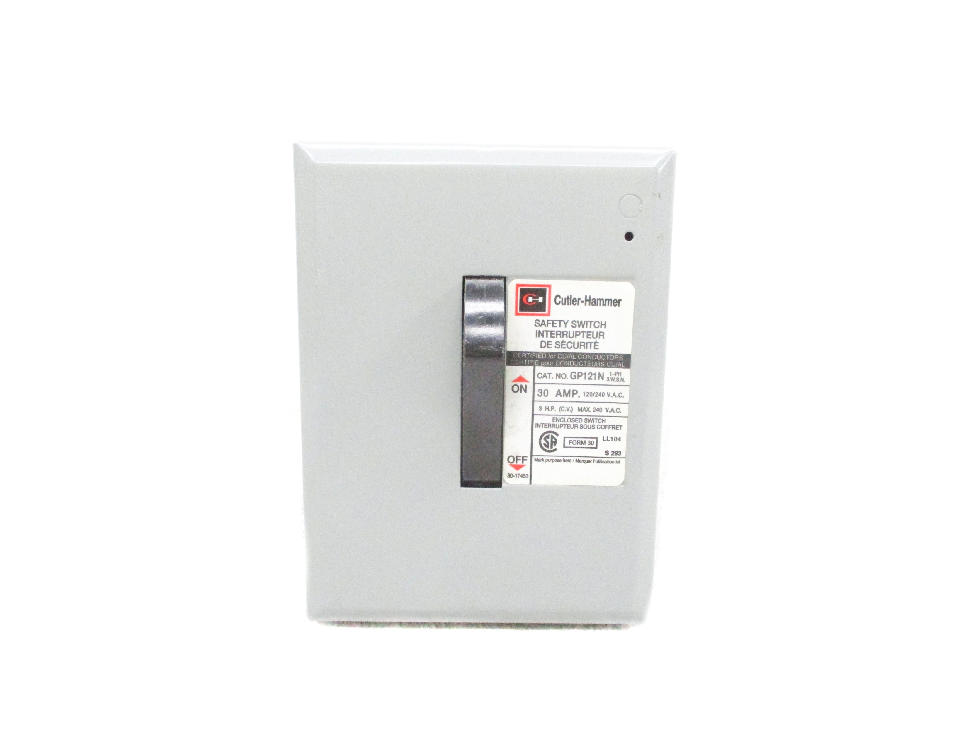 CUTLER HAMMER GP121N NSNP