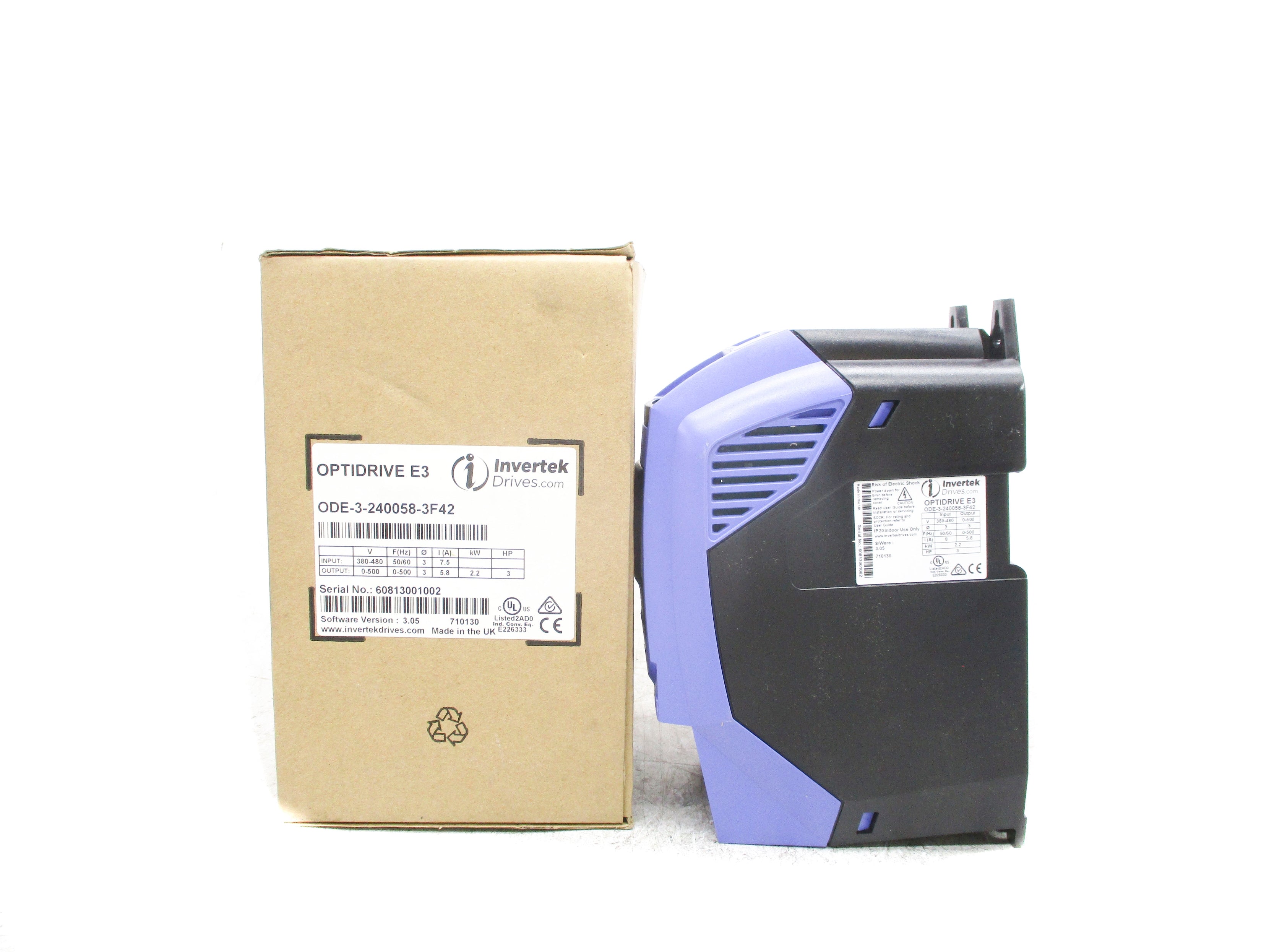 INVERTEK ODE-3-240058-3F42 VER. 3.05 NSMP