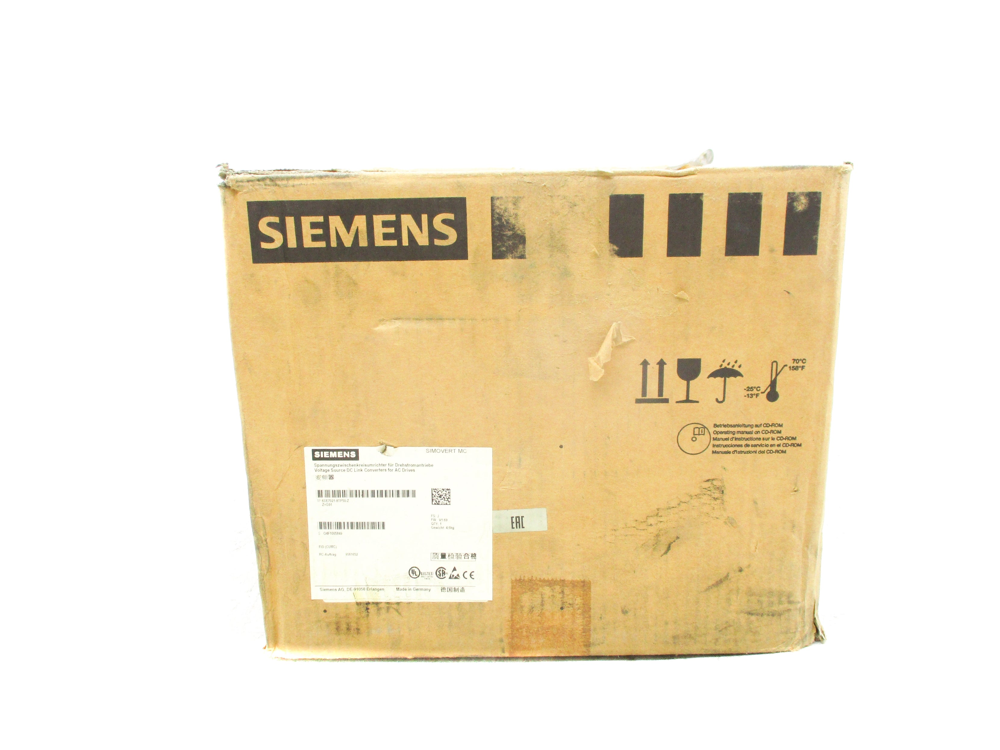 SIEMENS 6SE7021-8TP50-Z NSMP