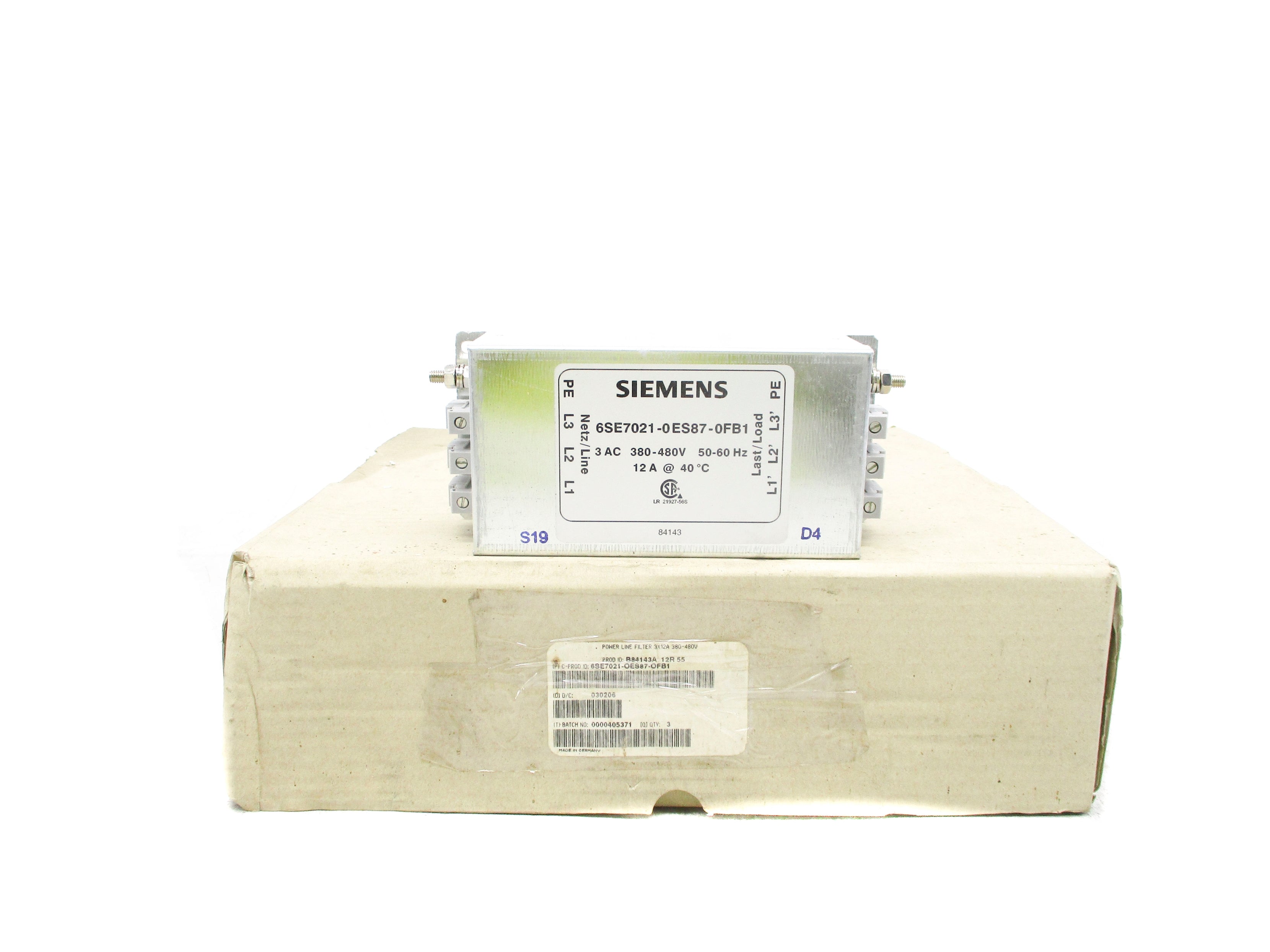 SIEMENS 6SE7021-0ES87-0FB1 (PKG OF 3) NSMP
