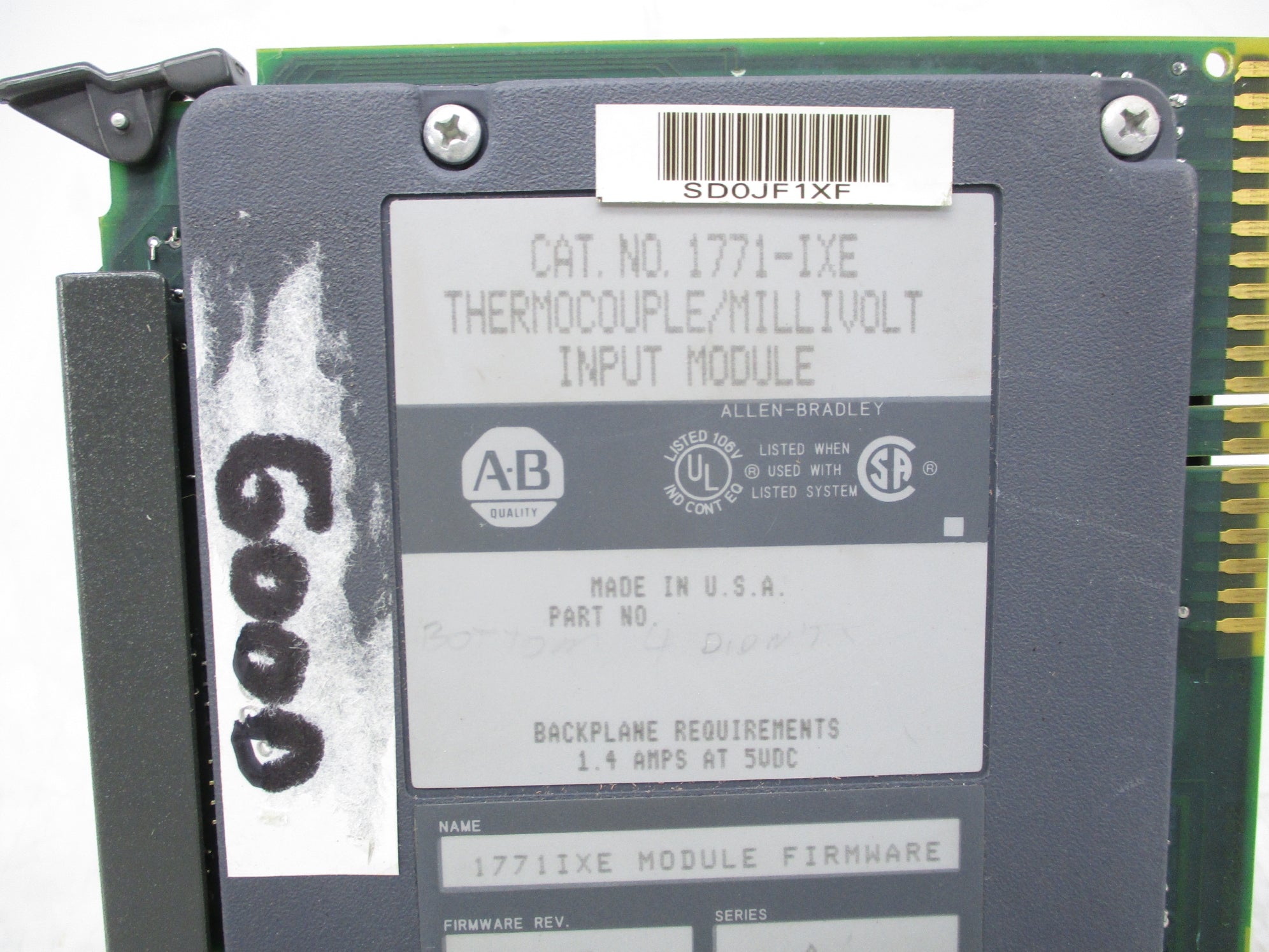 ALLEN BRADLEY 1771-IXE SER. A F/W E UNMP