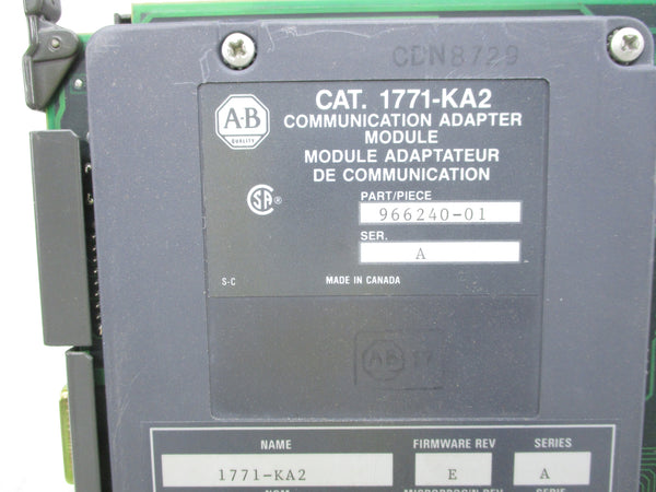 ALLEN BRADLEY 1771-KA2 SER. A F/W E UNMP